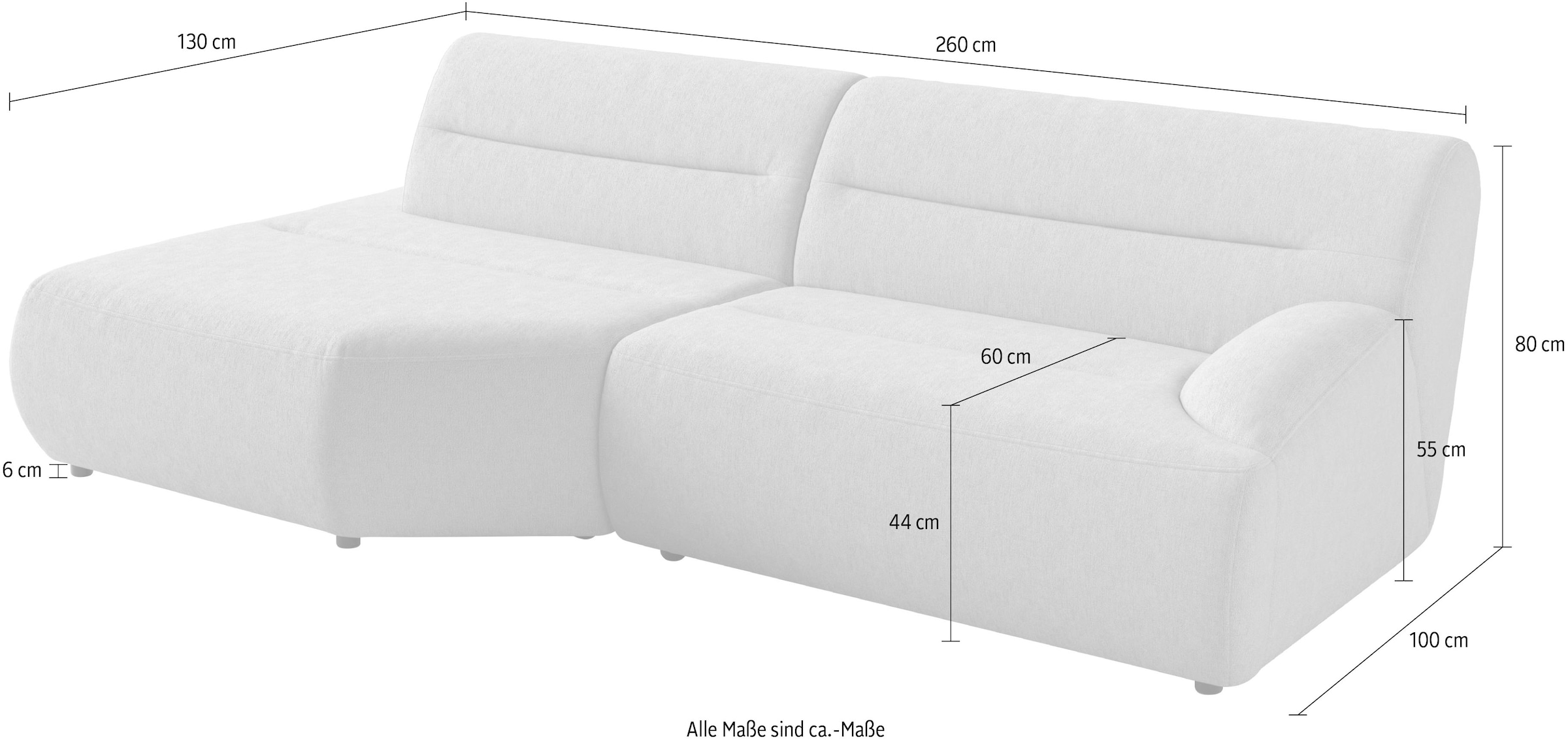 sit&more Canapé d'angle »Scrabble«