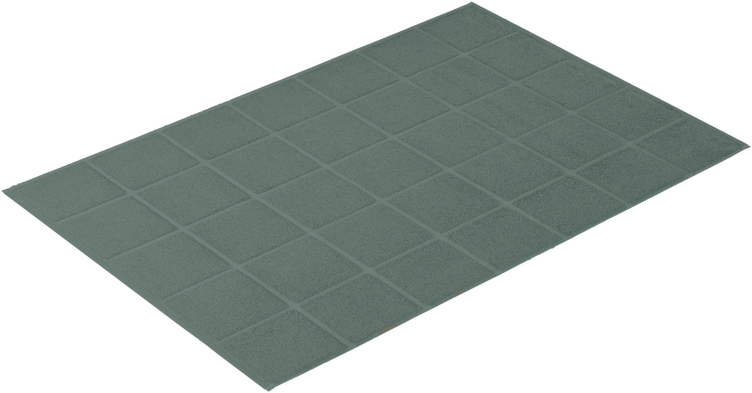 Image of Vossen Badematte ""Pratos"" Höhe 12 mm fussbodenheizungsgeeignet Badteppich, Uni Farben, Rauten Design