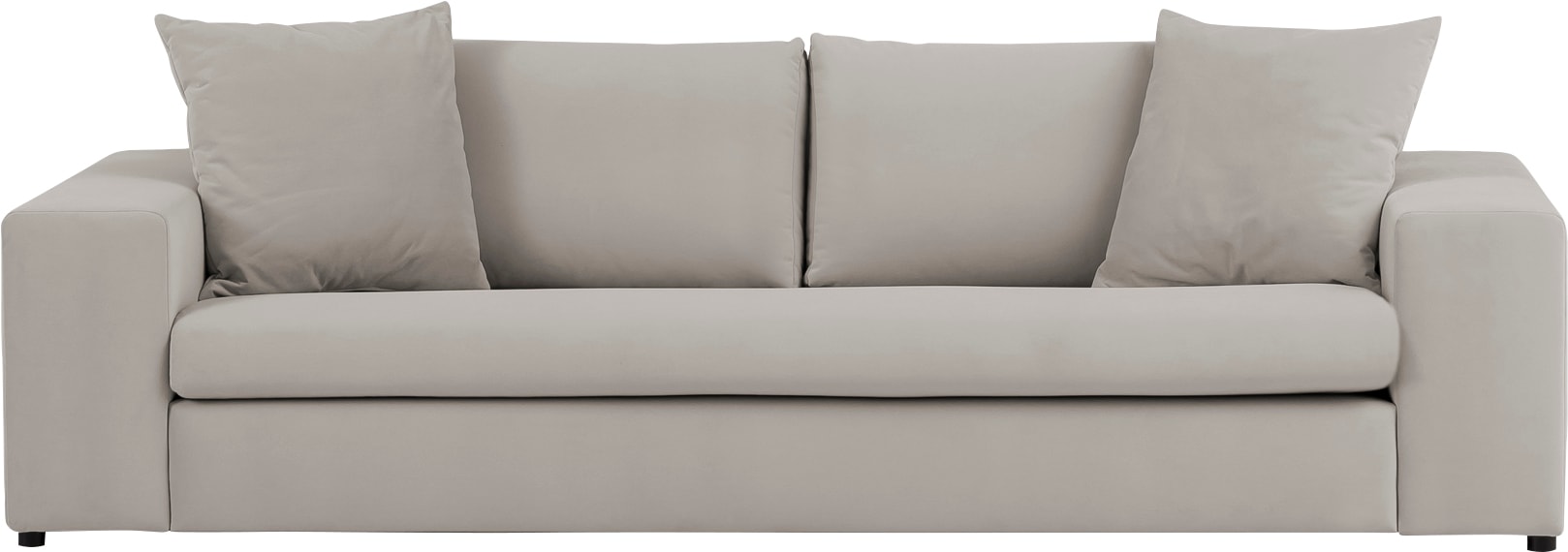 andas 3-Sitzer »SLEETLAND XXL in Samtvelours oder Vintage-Leder-Optik«, besonders gross und bequem