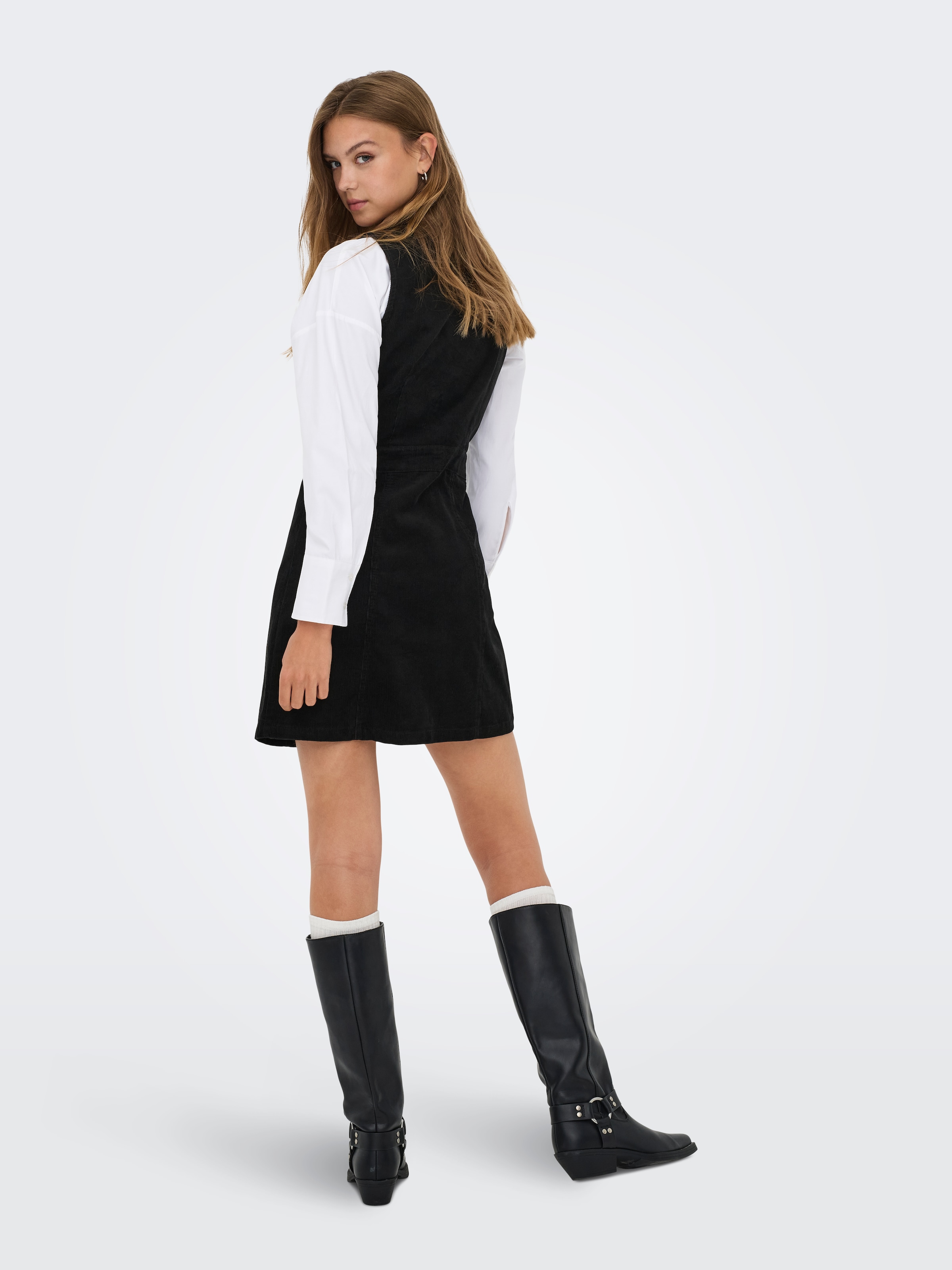 ONLY Cordkleid »ONLMOXIE S/L BUT CORD DRESS CC PNT« Baumwolle, regular fit