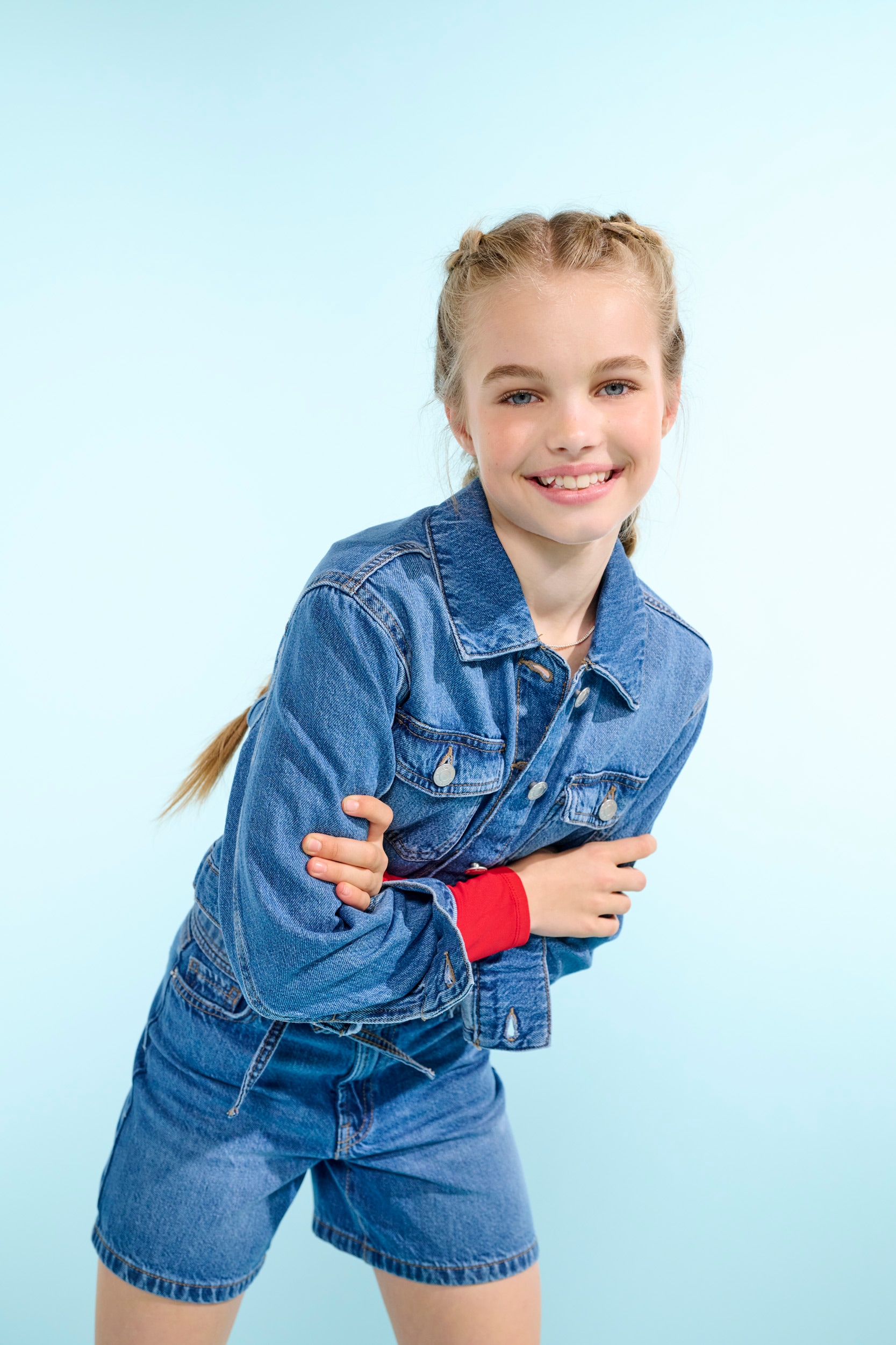 Image of KIDS ONLY Jeansjacke "KOGLUMI LS JACKET DNM PIM NOOS" ohne Kapuze kurz, in klassischer Form
