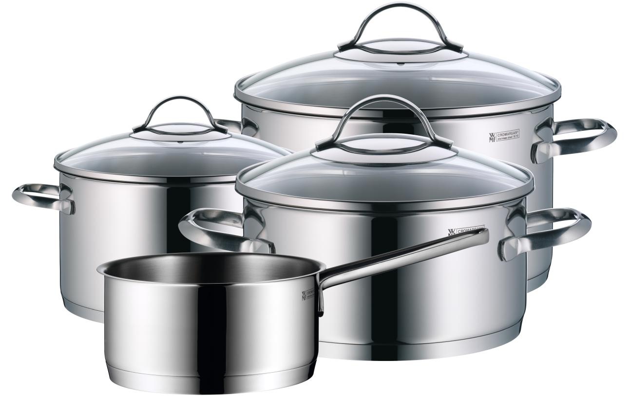 Image of WMF Kochtopf »Provence Plus 4-teilig«, Edelstahl-Meister-Chromstahl-Glas bei Ackermann Versand Schweiz