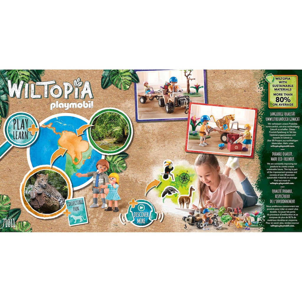 Playmobil® Konstruktions-Spielset »Wiltopia - Tierrettungs-Quad (71011), Wiltopia«, (58 St.)