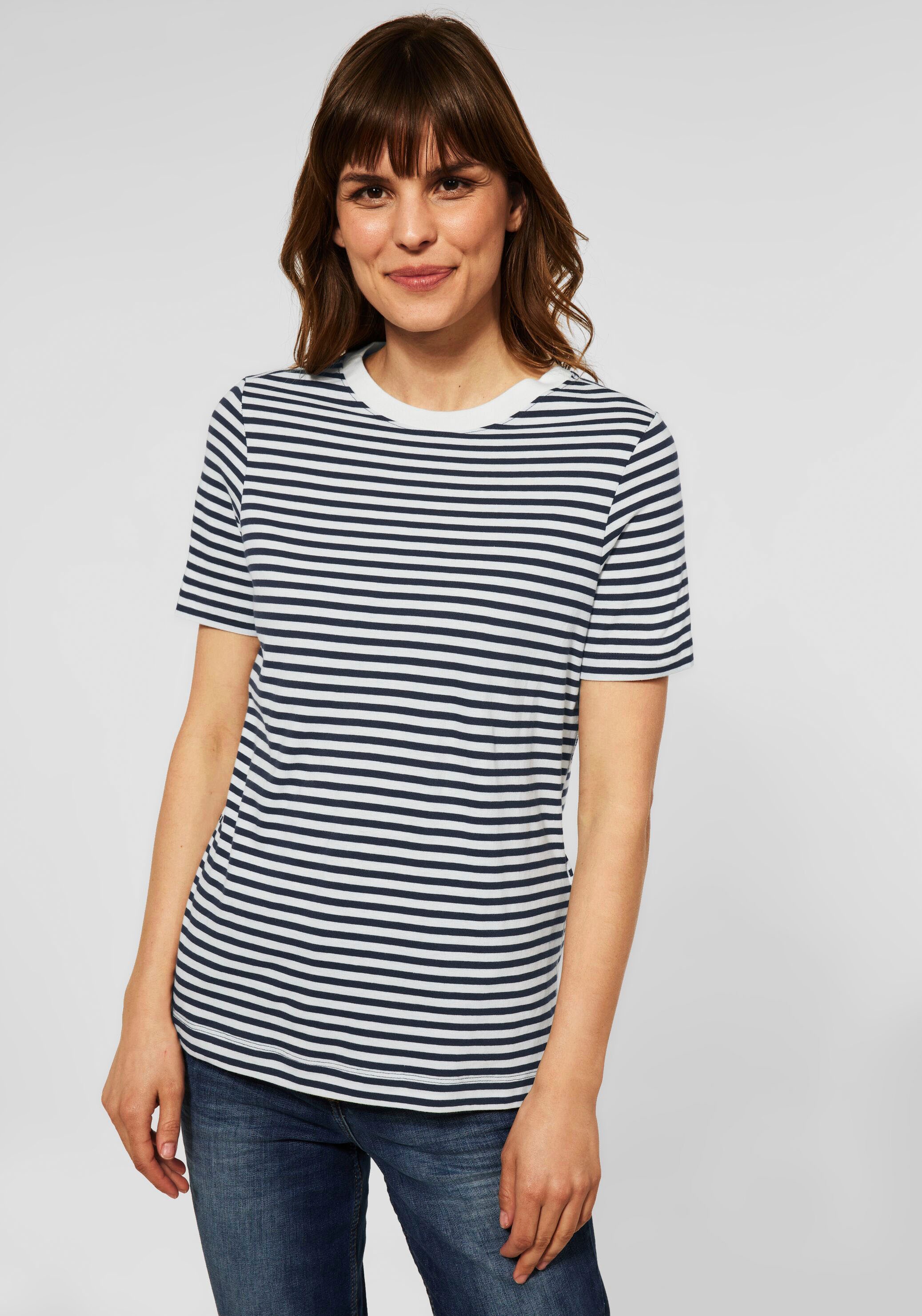 Image of Cecil Kurzarmshirt, im Streifenmuster bei Ackermann Versand Schweiz