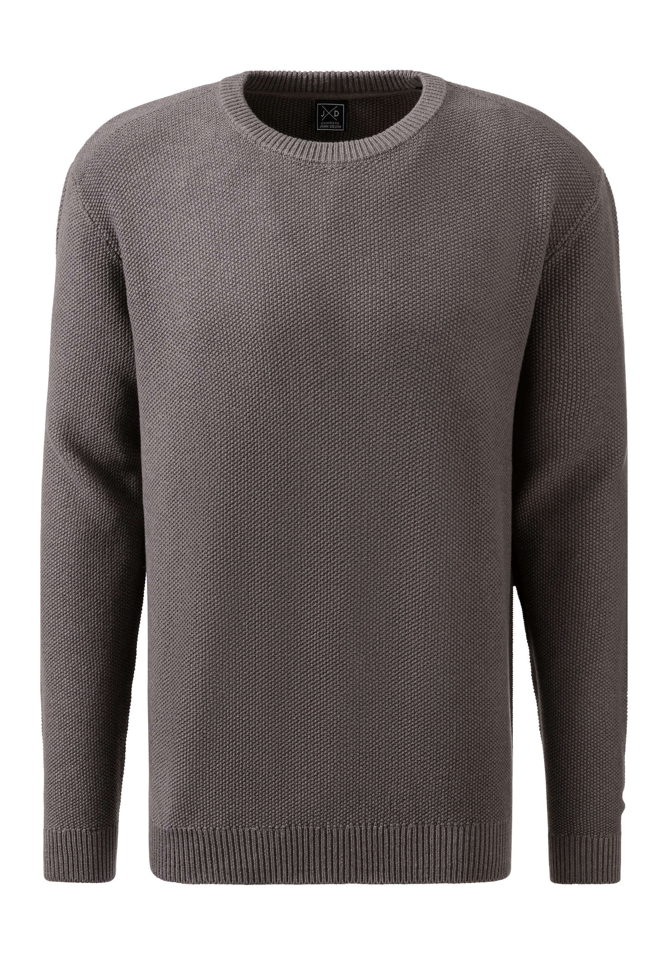 John Devin Strickpullover, in modischer Strickstruktur