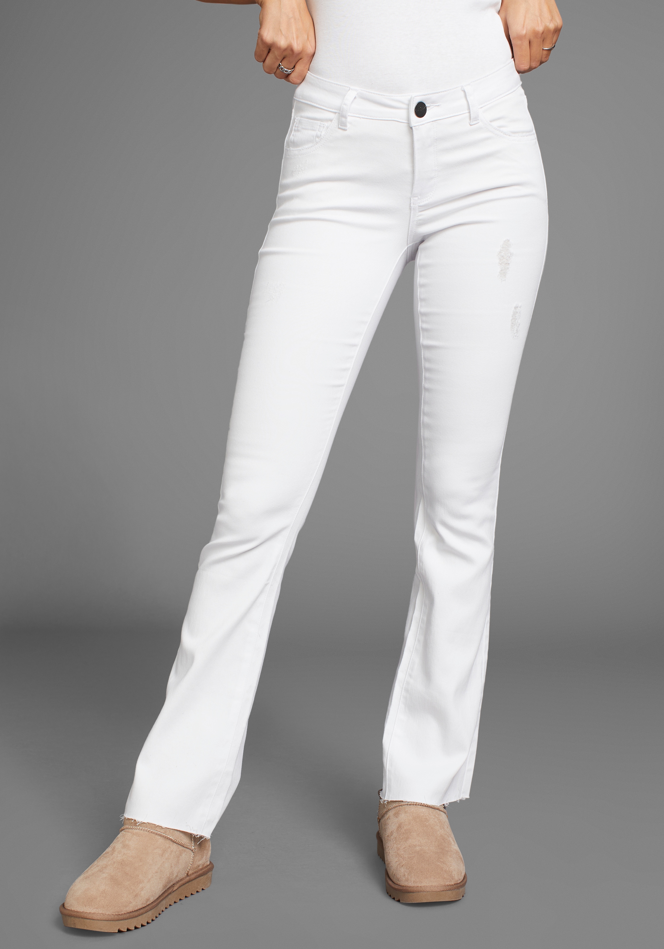 Arizona Bootcut-Jeans »Ultra-Stretch«, Mid-Waist