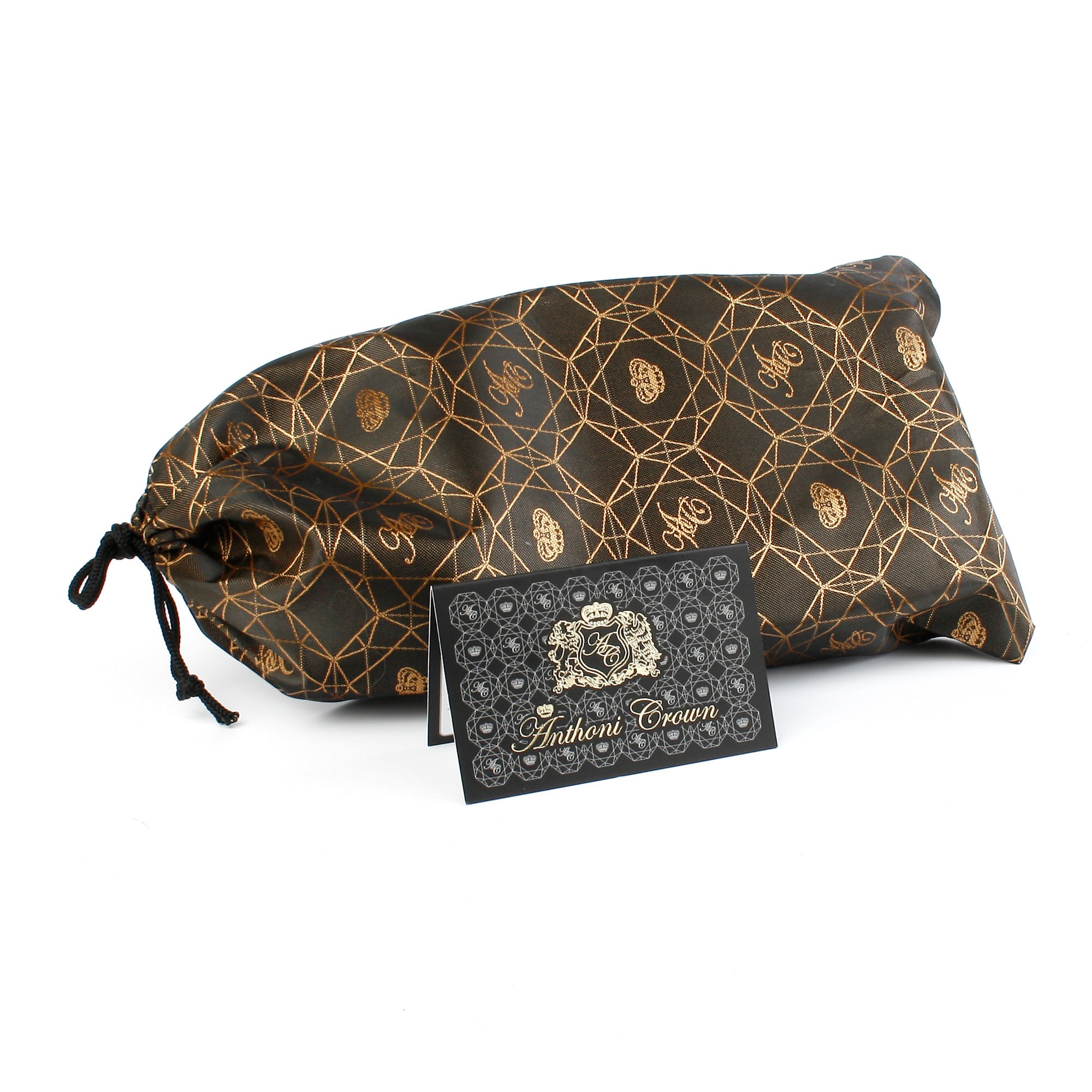 Anthoni Crown Ledergürtel, Schliesse goldfarben mit Anthoni Crown Logo