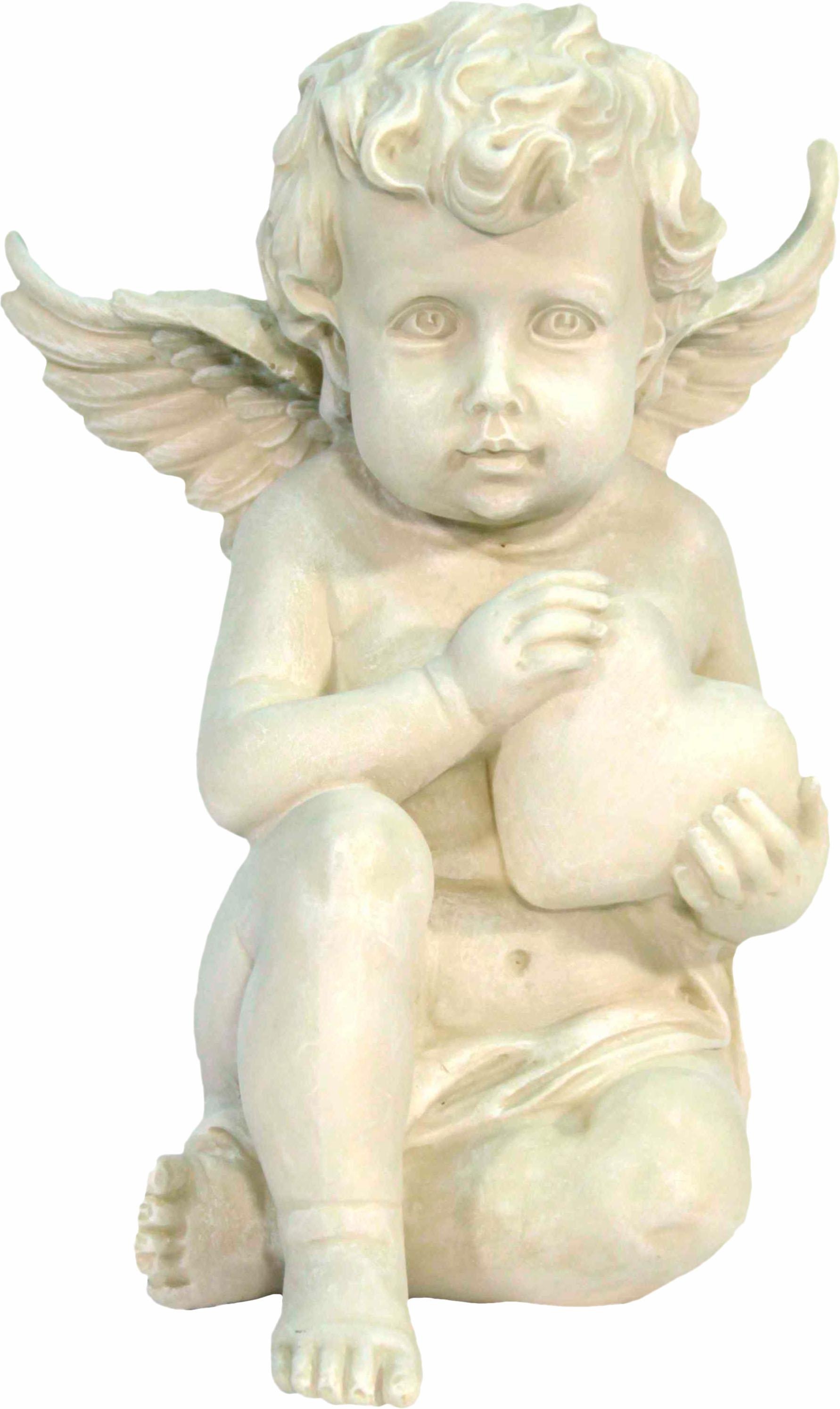 Image of Home affaire Engelfigur »Engel sitzend mit Herz in den Händen, H 20 cm« bei Ackermann Versand Schweiz