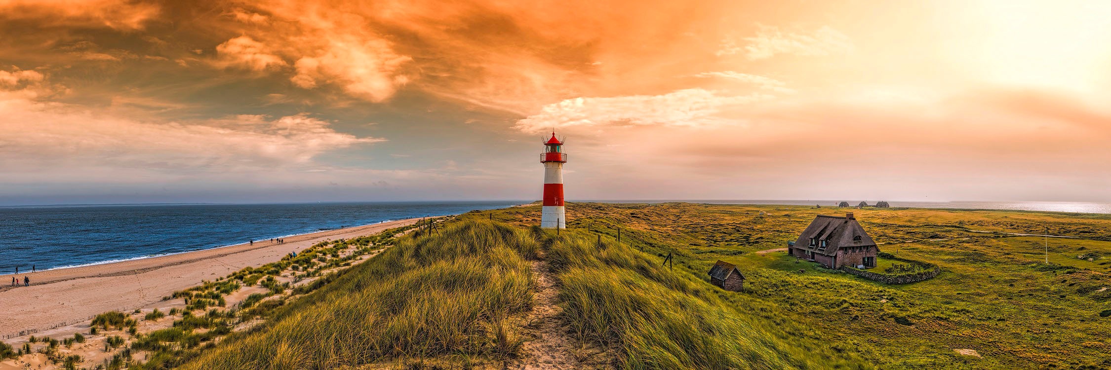 Image of Spiegelprofi GmbH Leinwandbild »Lighthouse«, (1 St.), hochwertiger Kunstdruck, bedruckte Seitenränder bei Ackermann Versand Schweiz