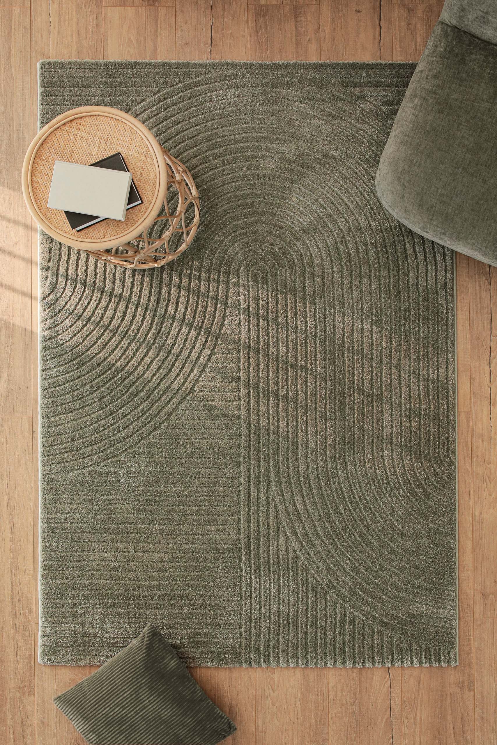 Image of Wecon home Teppich "Bolen" rechteckig 14 mm Höhe Gewebter Teppich, Kurzflor, 3D Design, pflegeleicht, Wohnzimmer
