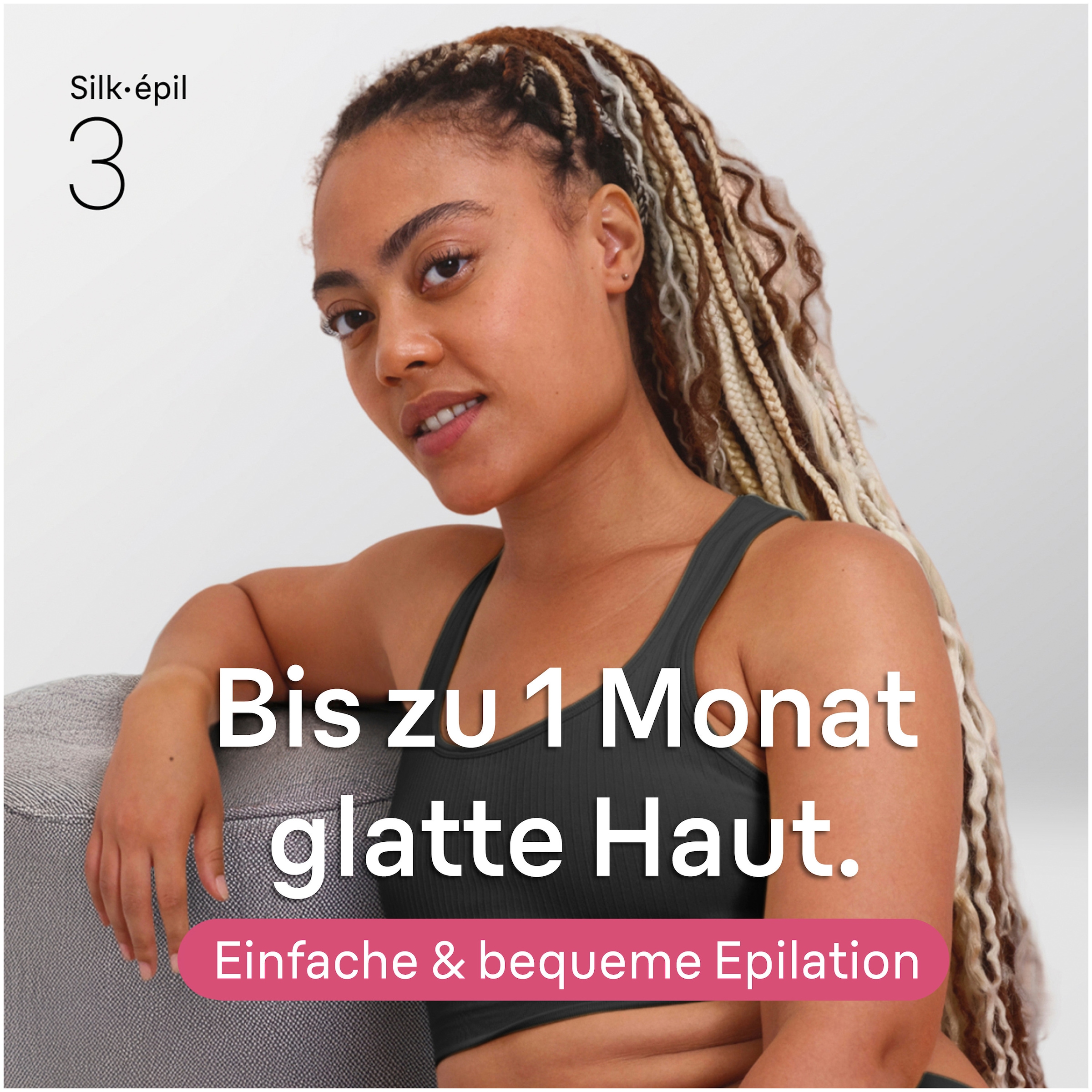 Braun Épilateur »Silk-épil 3 SE3-202« Langanhaltend glatte Haut, Inklusive Bikini-Trimmer, SmartLight