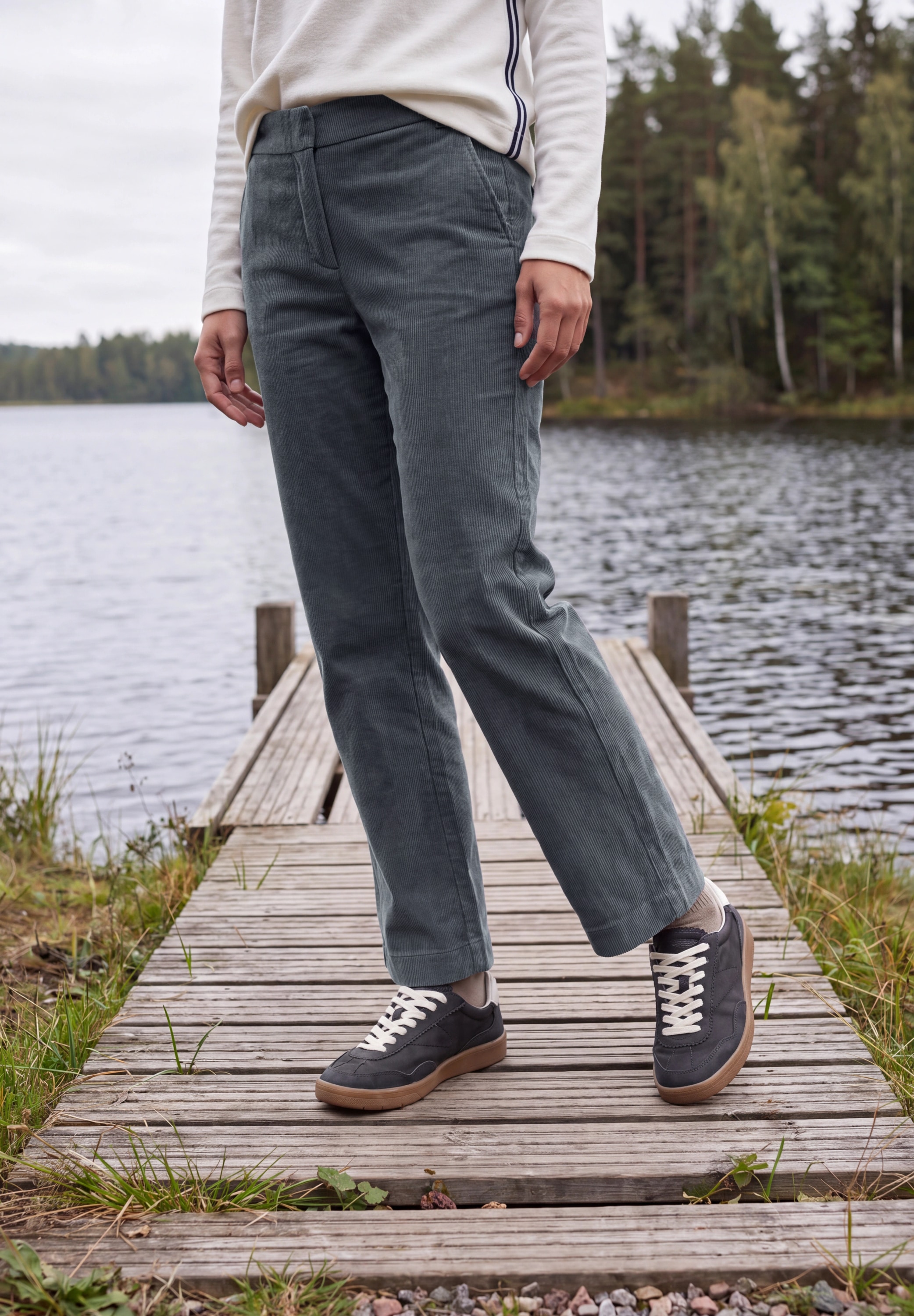 Cecil Cordhose »Style Neele«  im Loose Fit / Elastikbund
