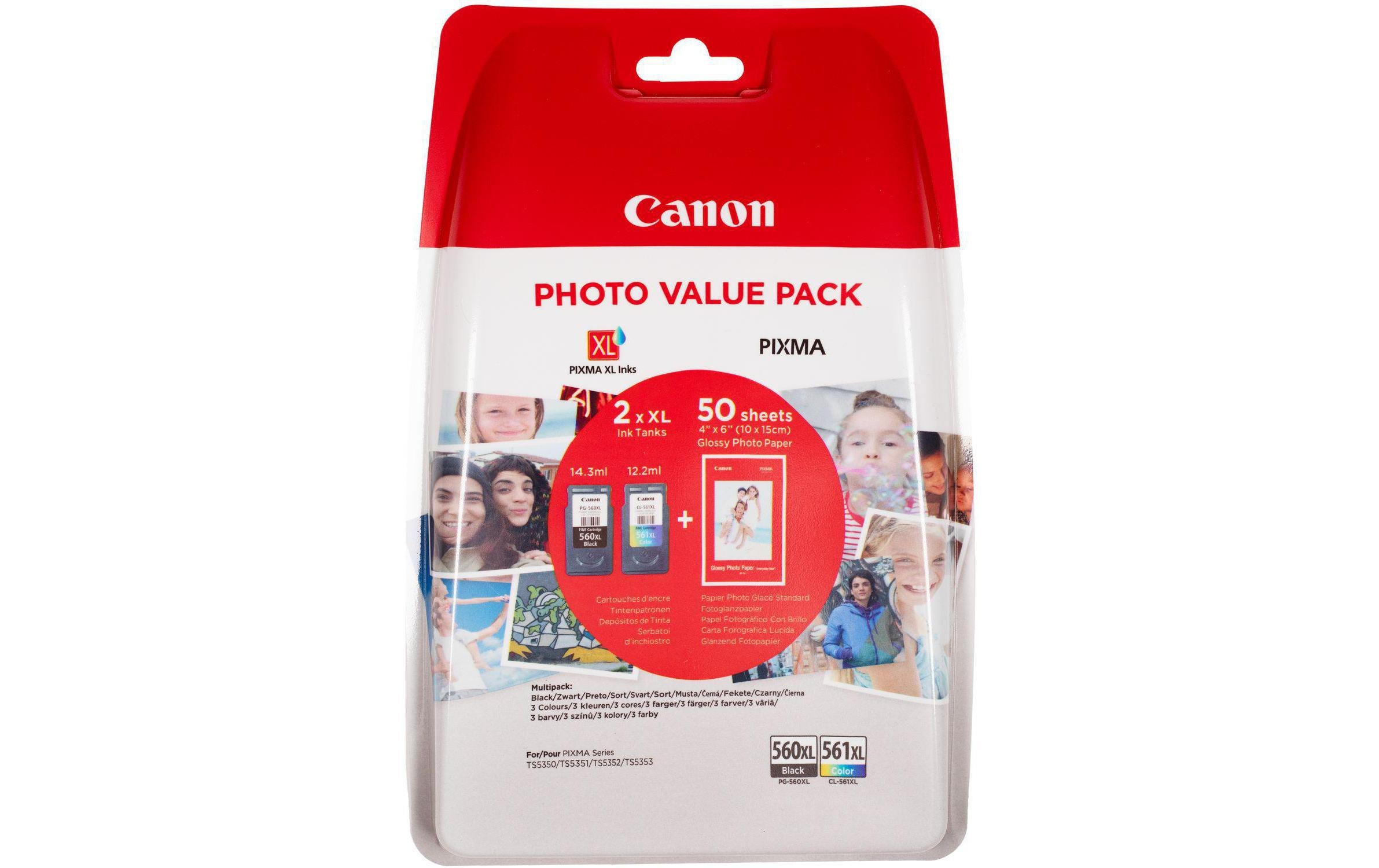 Image of Canon Tintenpatrone "PG-560XL + CL-561XL / 3"