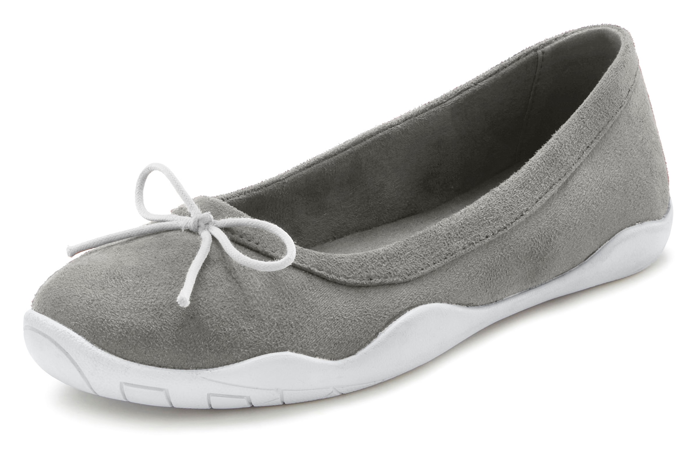 LASCANA Ballerina, leichter Freizeitschuh,Sneaker,Slipper,Halbschuh, flache Sohle VEGAN