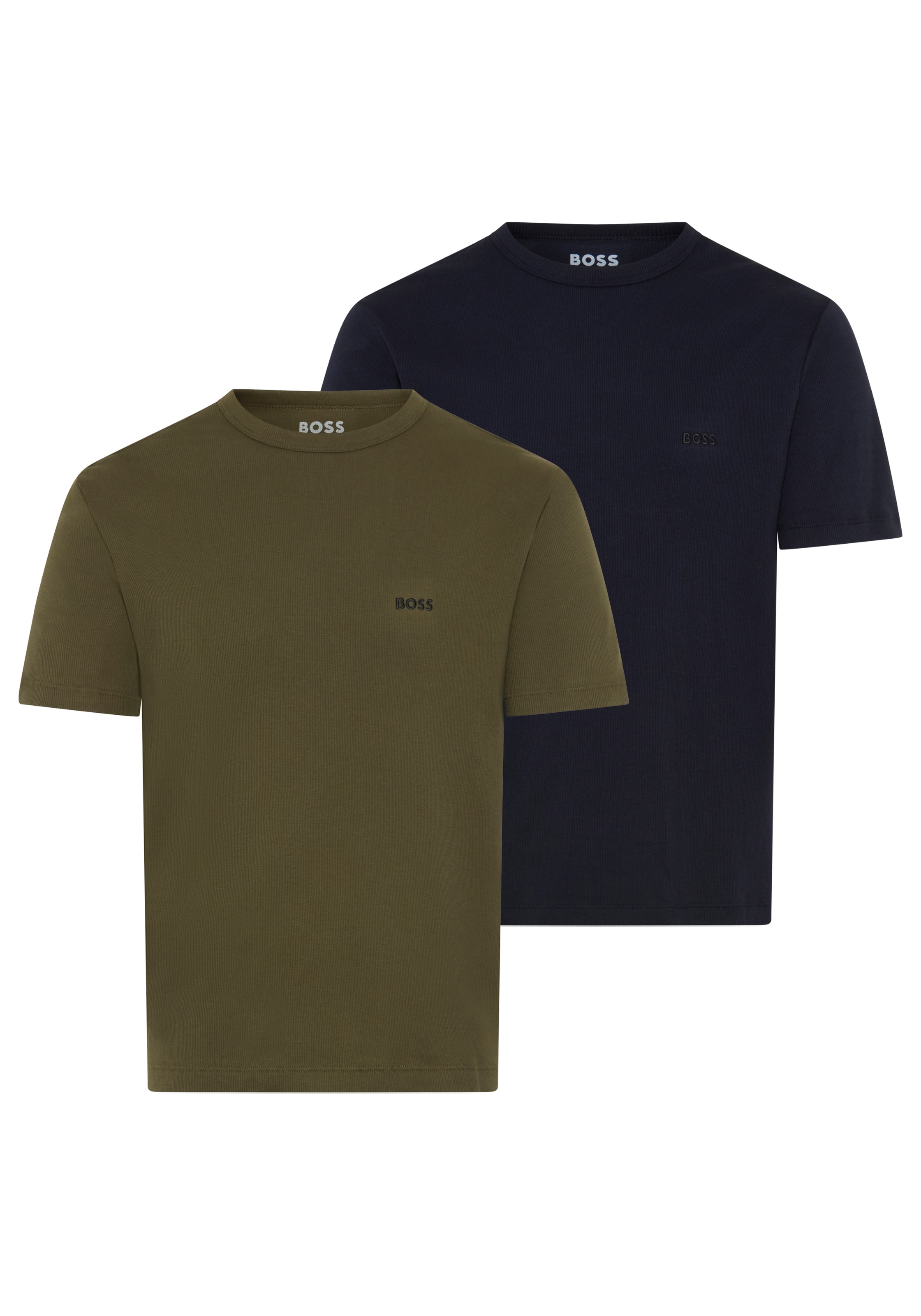 Image of BOSS T-Shirt Ton in Ton Stickerei