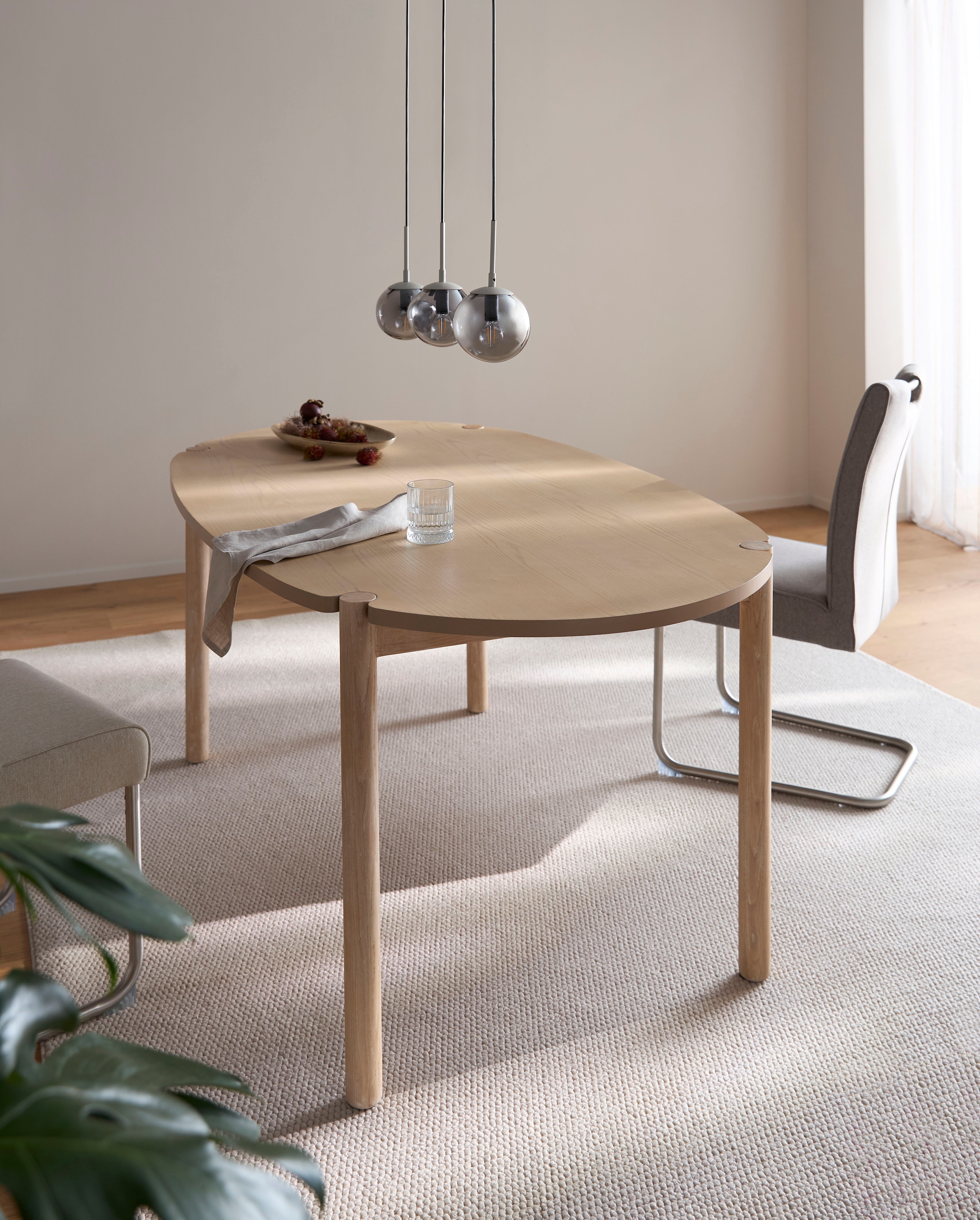 s.Oliver Chaise cantilever »Ciella« (Ensemble) 2 cuisavec matelassage 3D de qualité et ressorts ensachés, structure en acier inoxydable