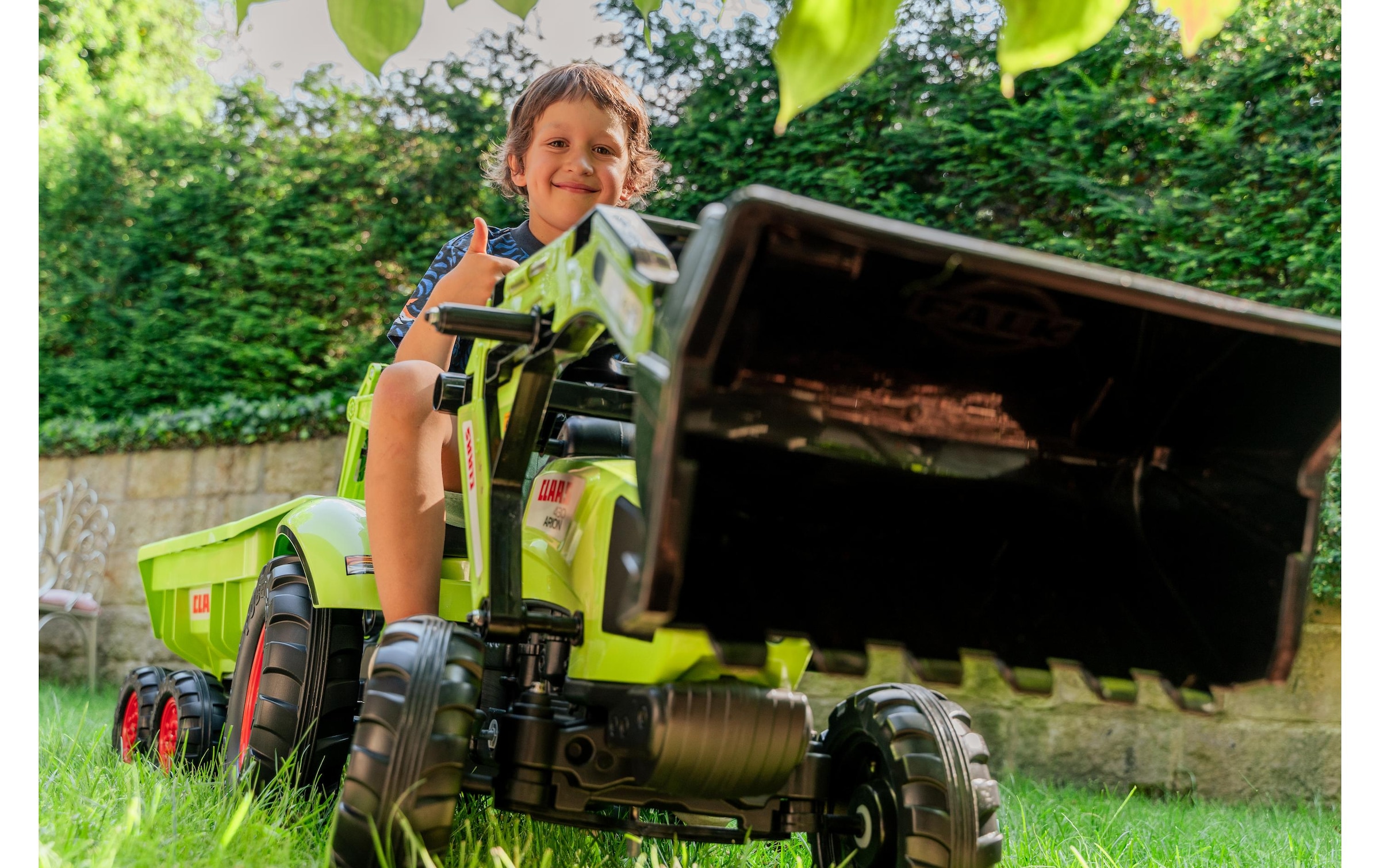Falk Rutscherauto »Claas Traktor + Anh. XXL«
