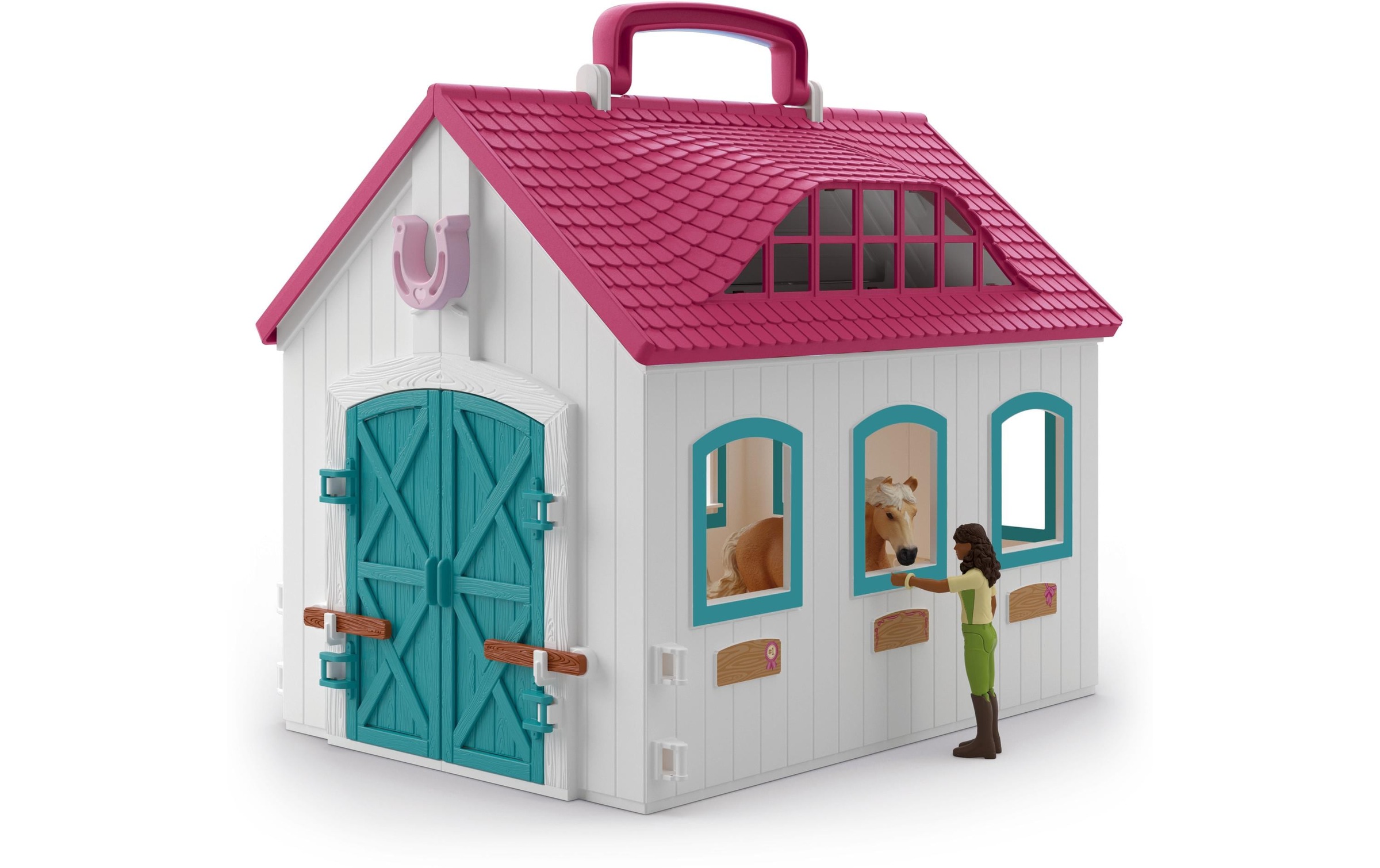 Schleich® Spielfigur »Horse Club Offenstall Kleines Hufeisen«