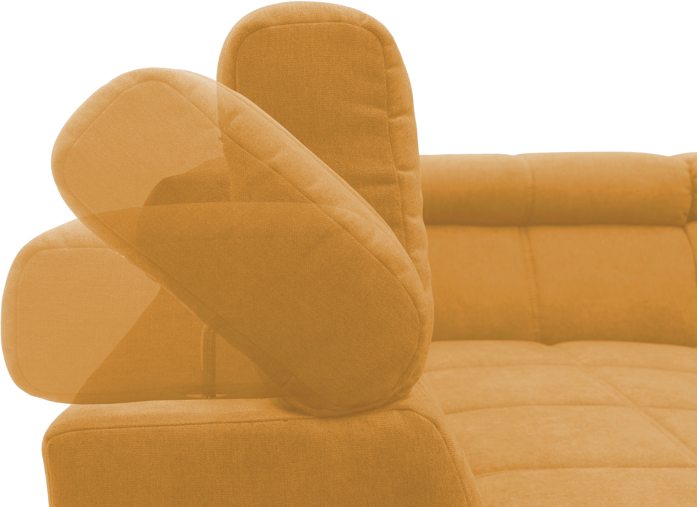 GOODproduct Ecksofa »Ballerup 211 x 175 cm, auch mit verstellbarer Sitztiefe« Kopfteile verstellbar, aus pflegeleichtem, weichem Bezugsstoff, L-Form