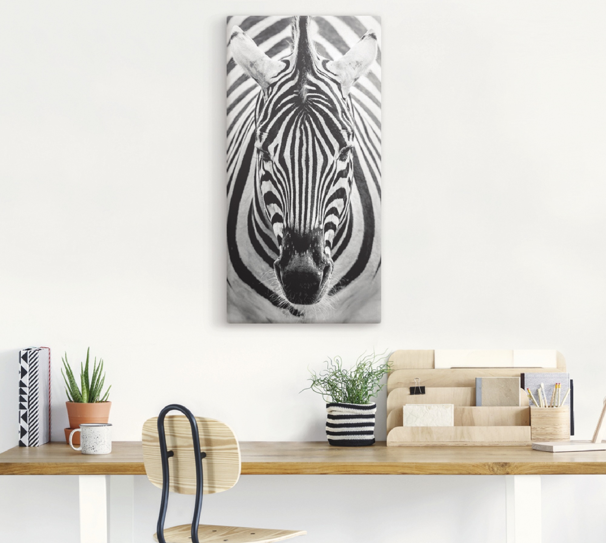 Artland Wandbild »Zebra«, Wildtiere, (1 St.), als Leinwandbild, Poster, Wandaufkleber in verschied. Grössen