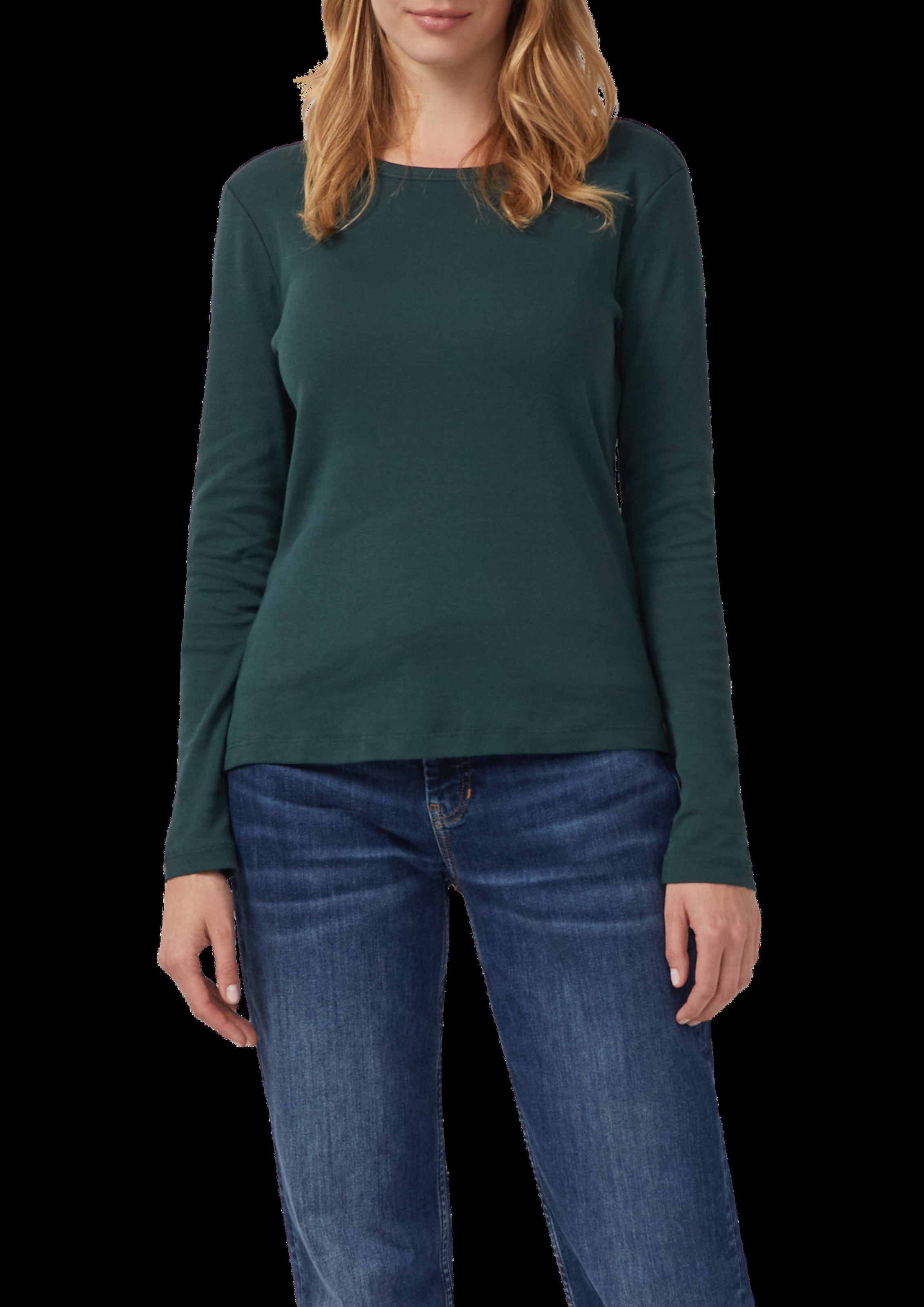 s.Oliver T-shirt à manches longues mit U-Boot-Ausschnitt