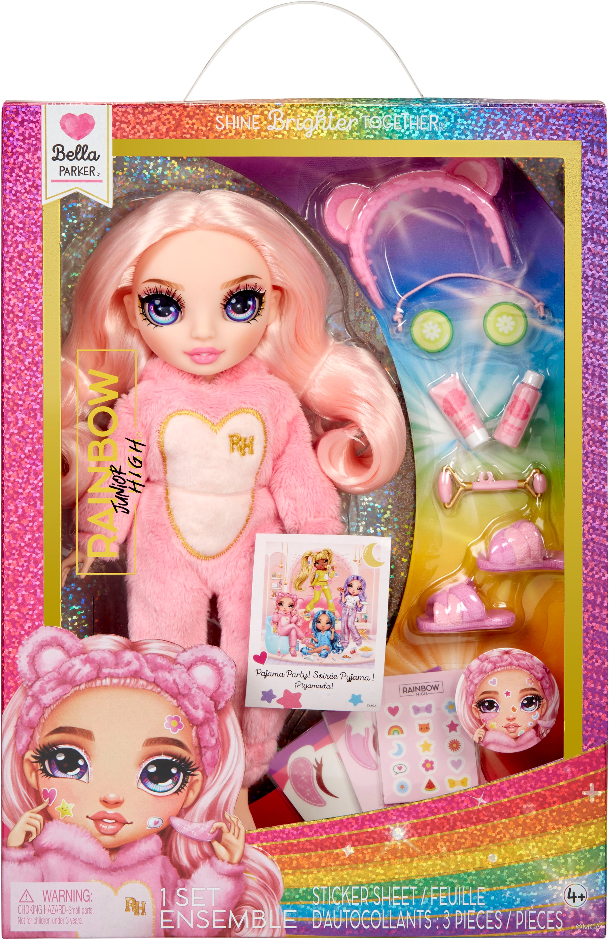 RAINBOW HIGH Poupée à habiller »Junior High PJ Party Fashion Doll Bella (Pink)«