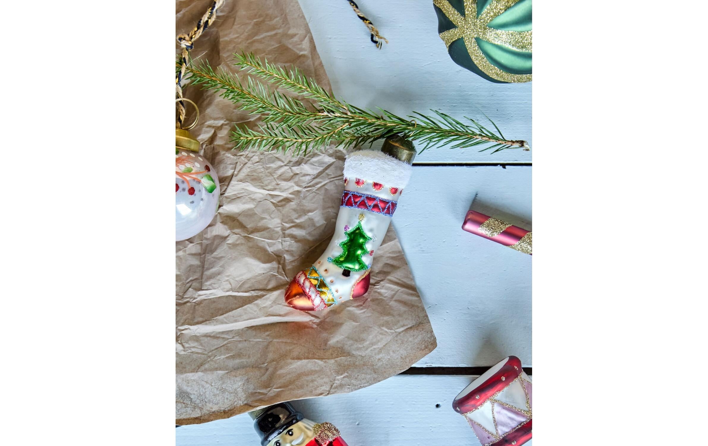 House Doctor Weihnachtsbaumkugel »House Doctor Weihnachtskugel Socken Ø 9.5 cm, 4 Stück«