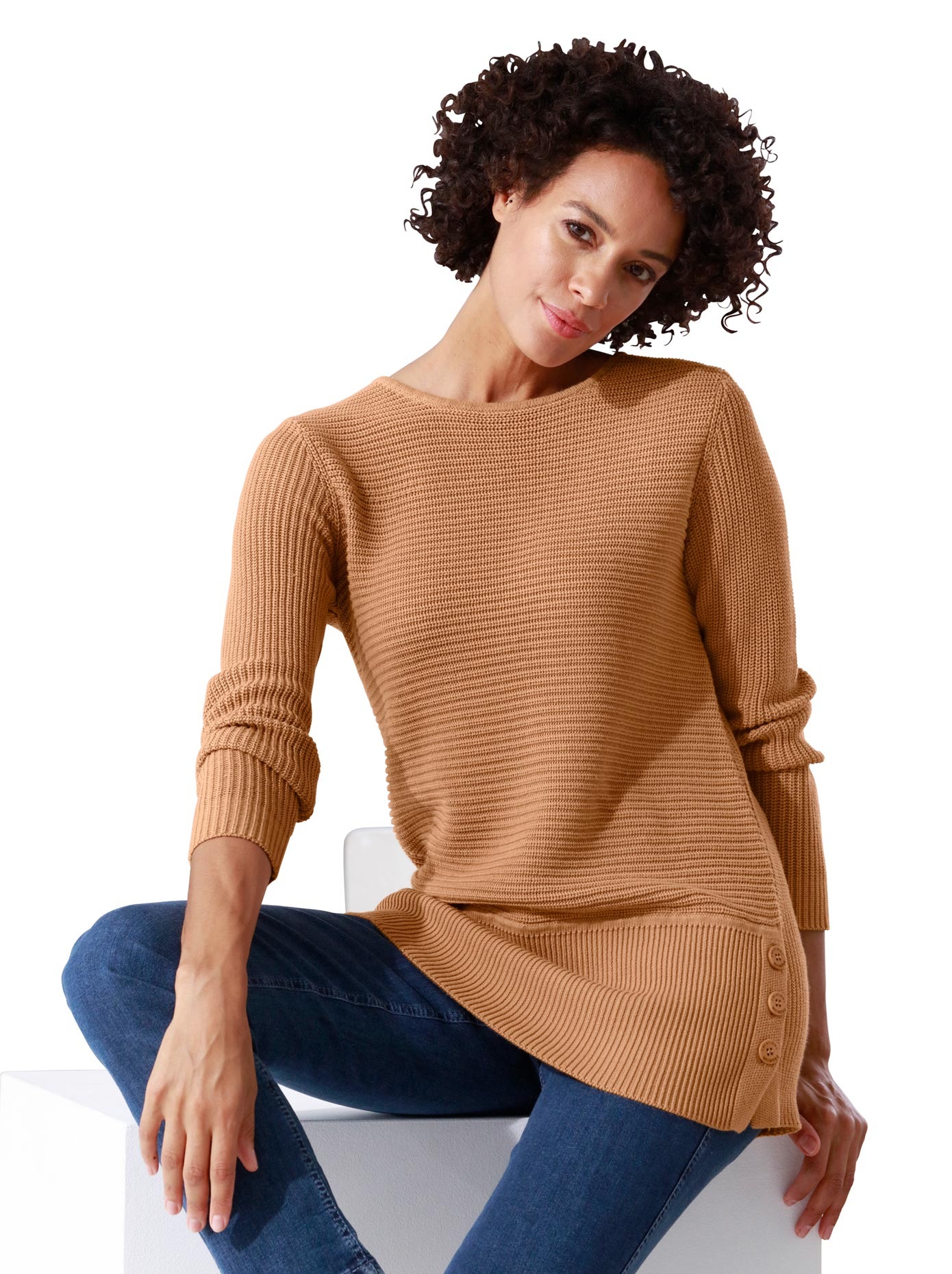 Image of CREATION L PREMIUM Rundhalspullover »Baumwoll-Pullover« bei Ackermann Versand Schweiz