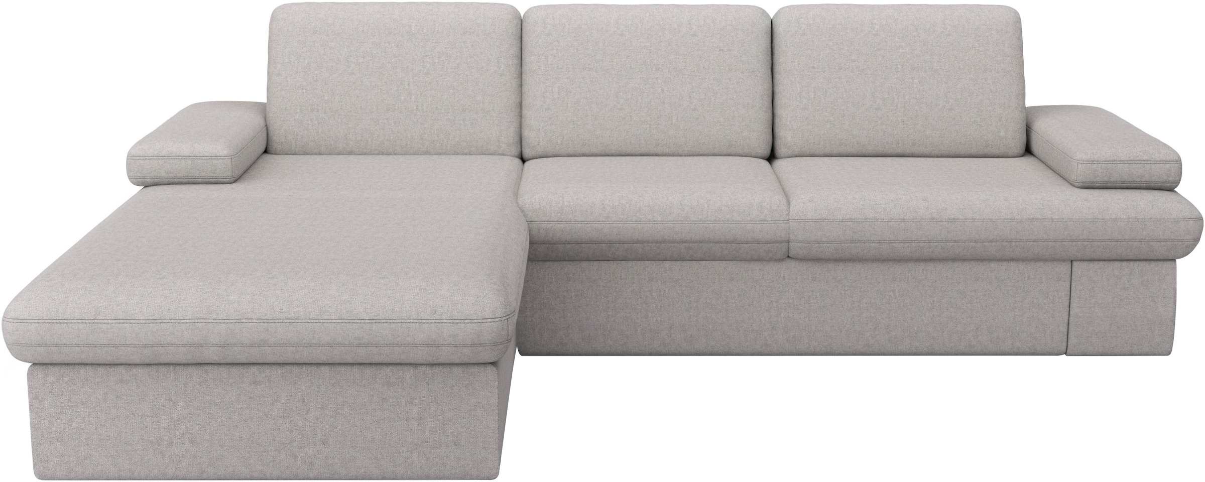 sit&more Ecksofa »Moreno L-Form, B: 247 cm« mit Armteilverstellung, optional Bettfunktion