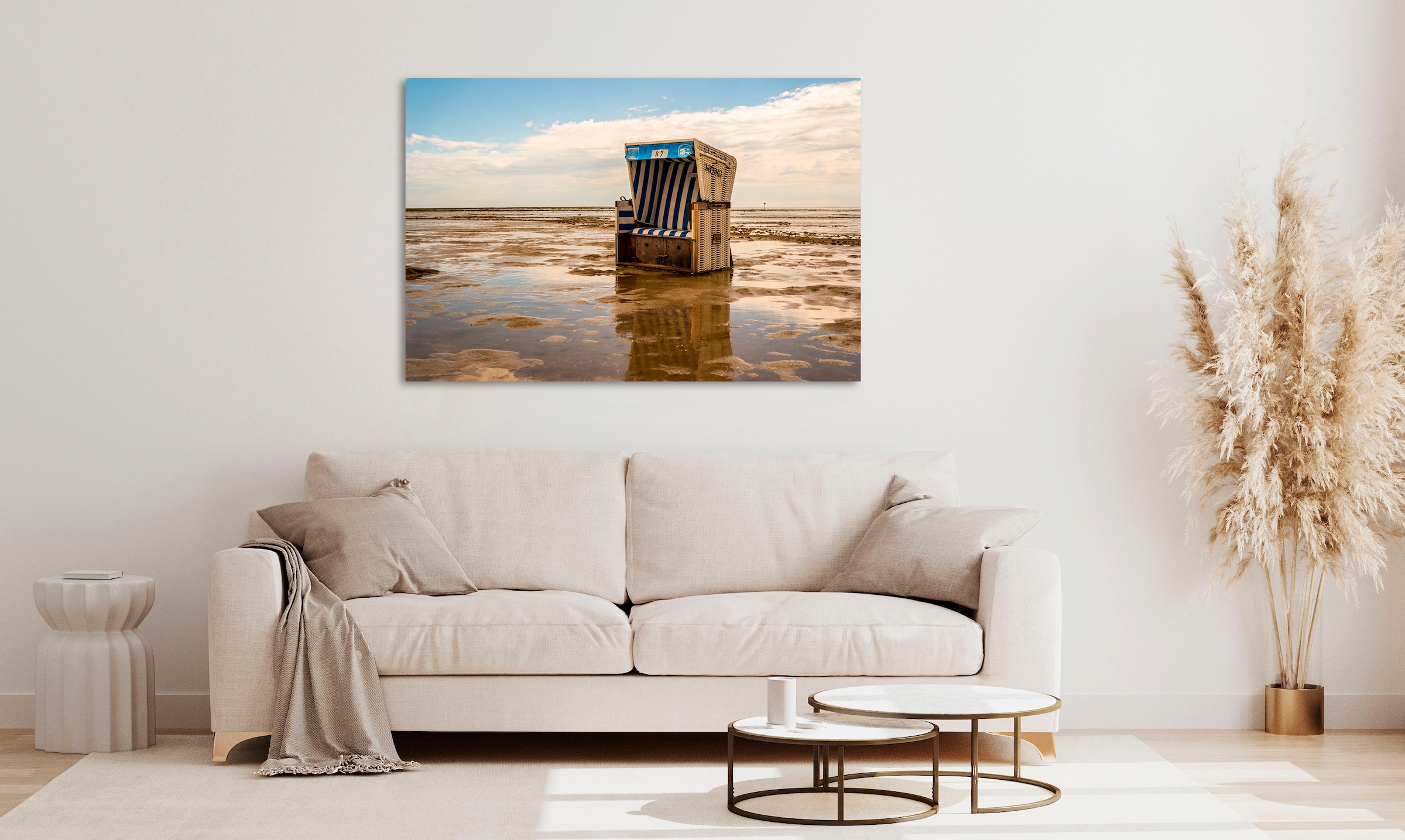 Image of queence Acrylglasbild "Eba" Himmel Meer Meer Bilder Spa Spa Bilder Strand 1 Stk. tlg. Fine Art-Print in Galeriequalität