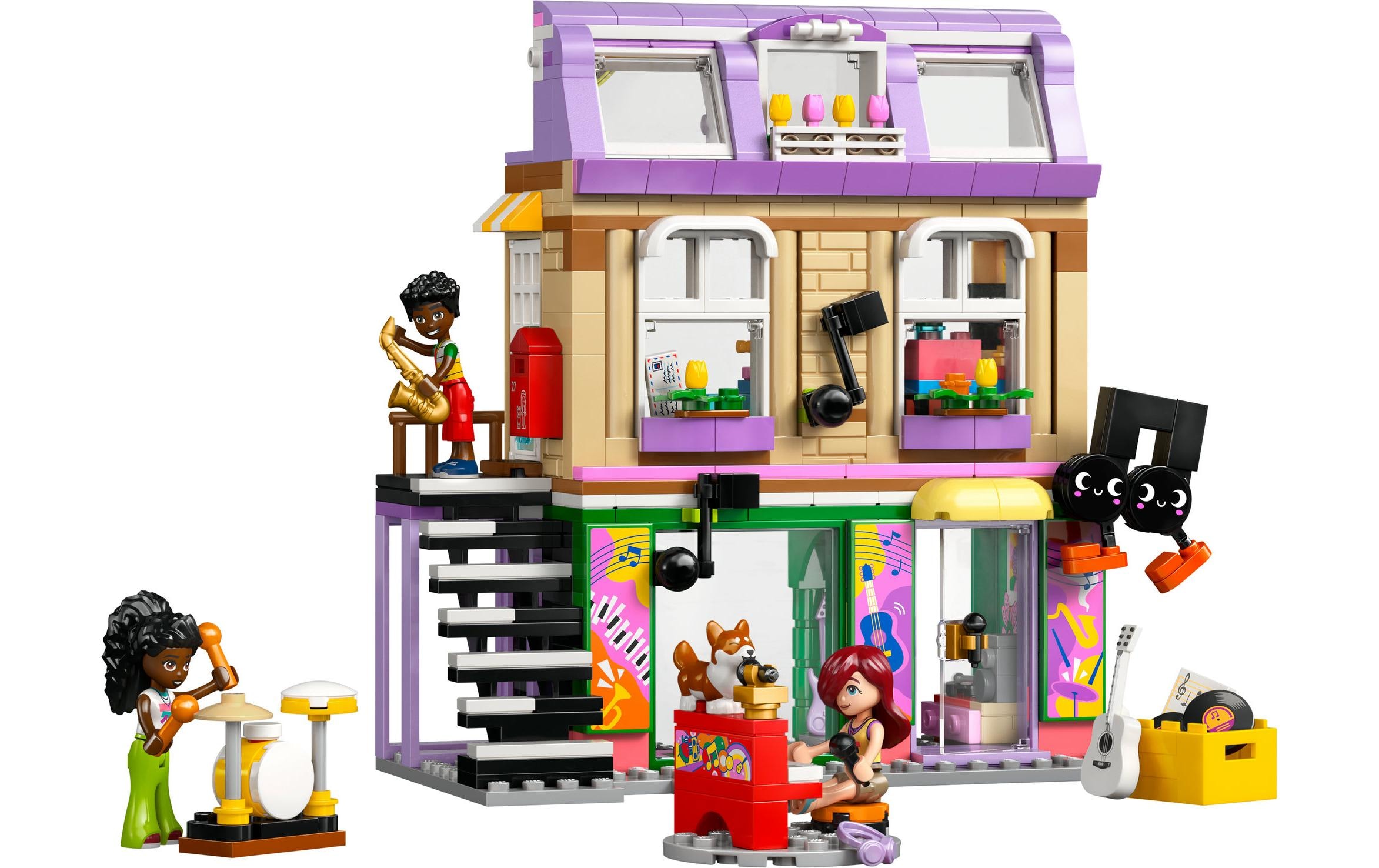 LEGO® Spielbausteine »Friends Musikladen & Wohnung 42653«, (483 St.)