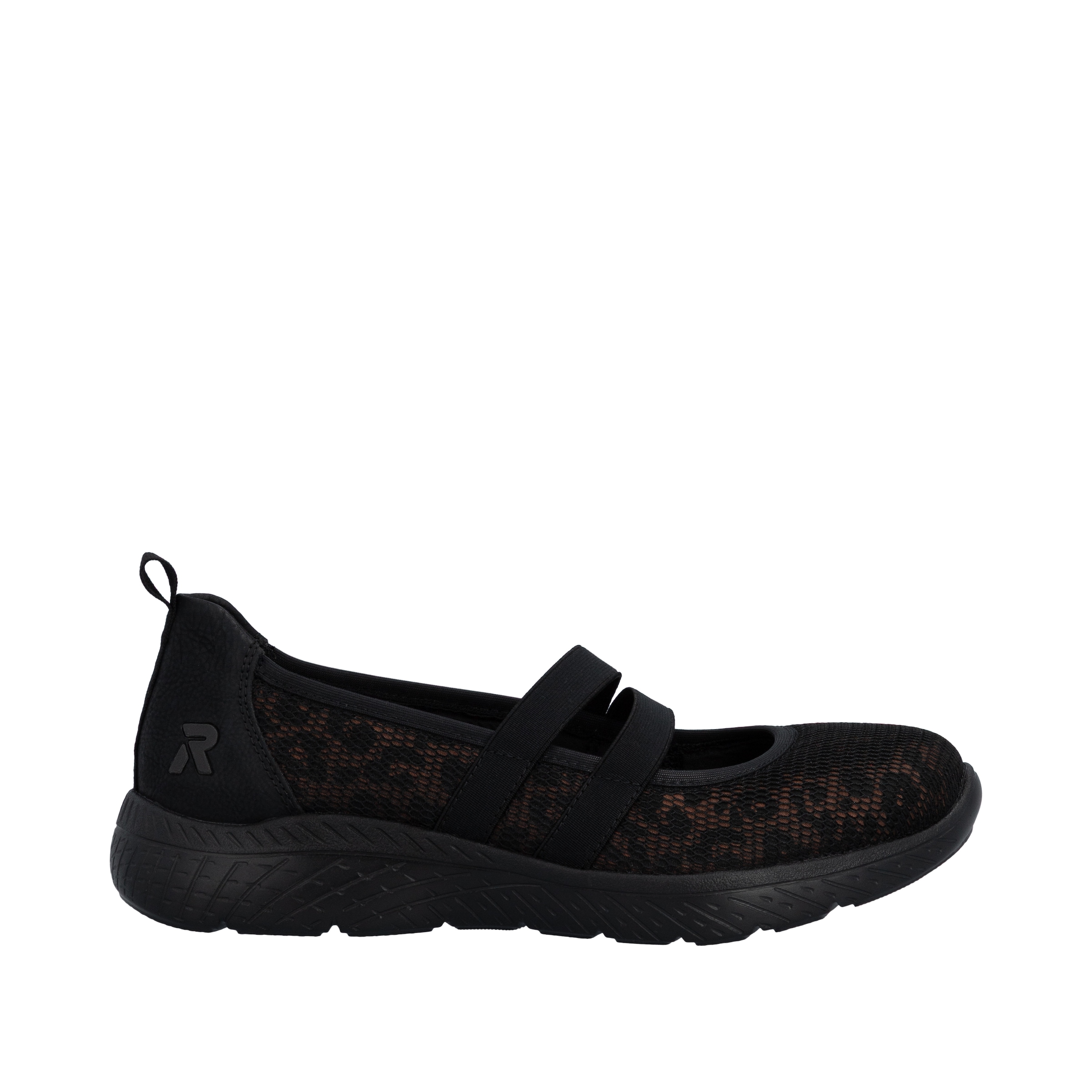 Rieker Ballerine  mocassin, chaussure à enfiler avec bandes stretch
