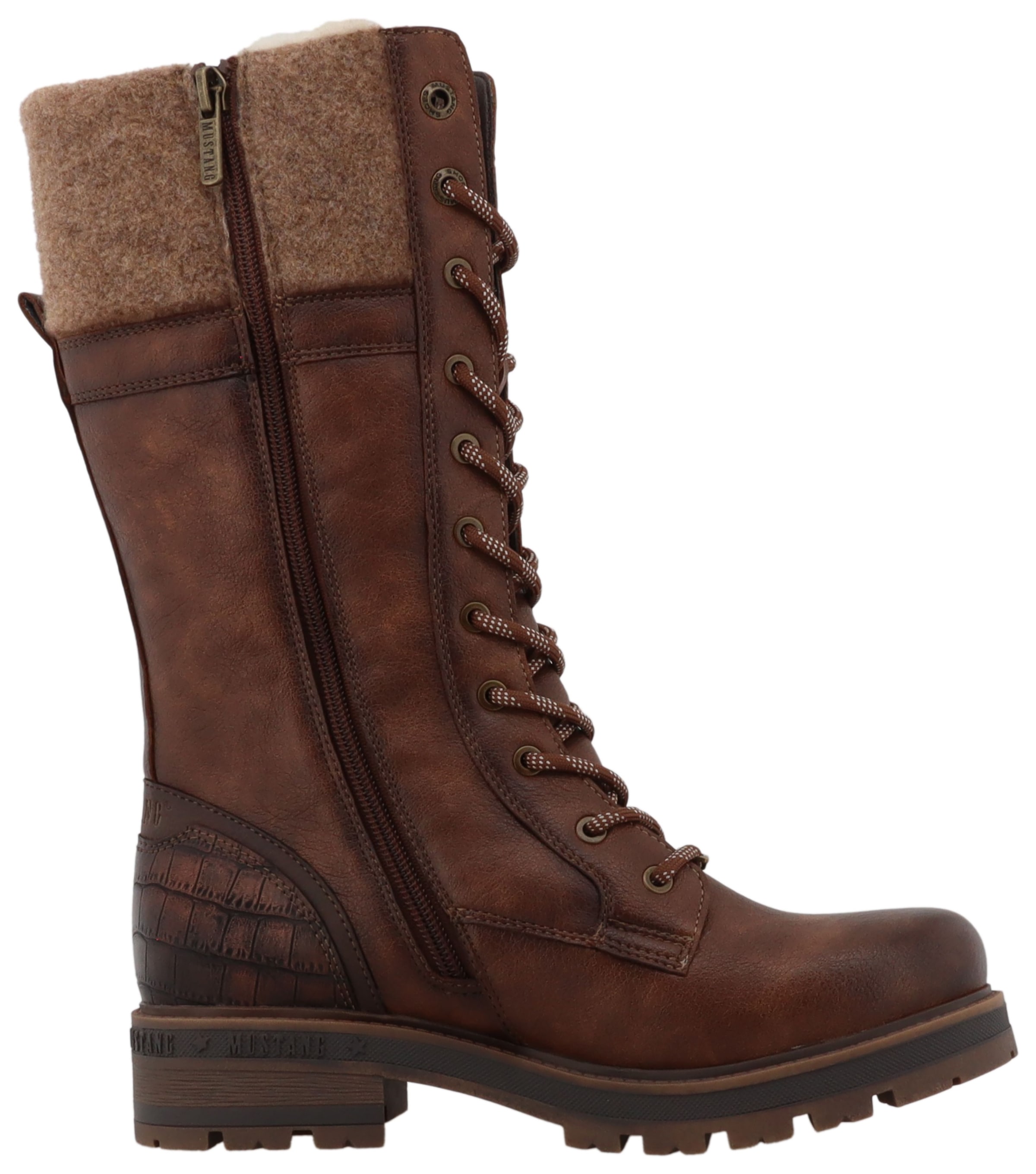 Mustang Shoes Winterstiefel »Darleen«  Schnürstiefel mit Reissverschluss