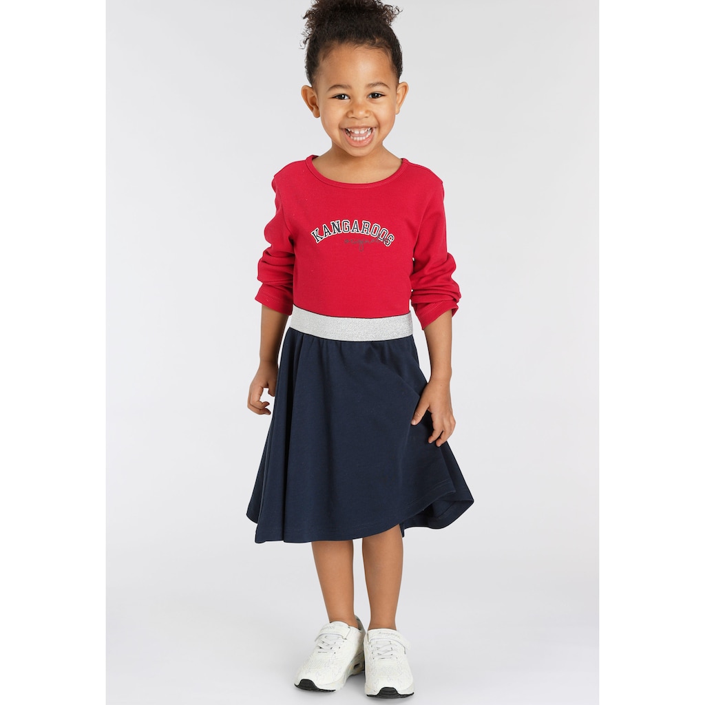 KangaROOS Jerseykleid »Kleine Mädchen«, mit elastischem Glitzerband