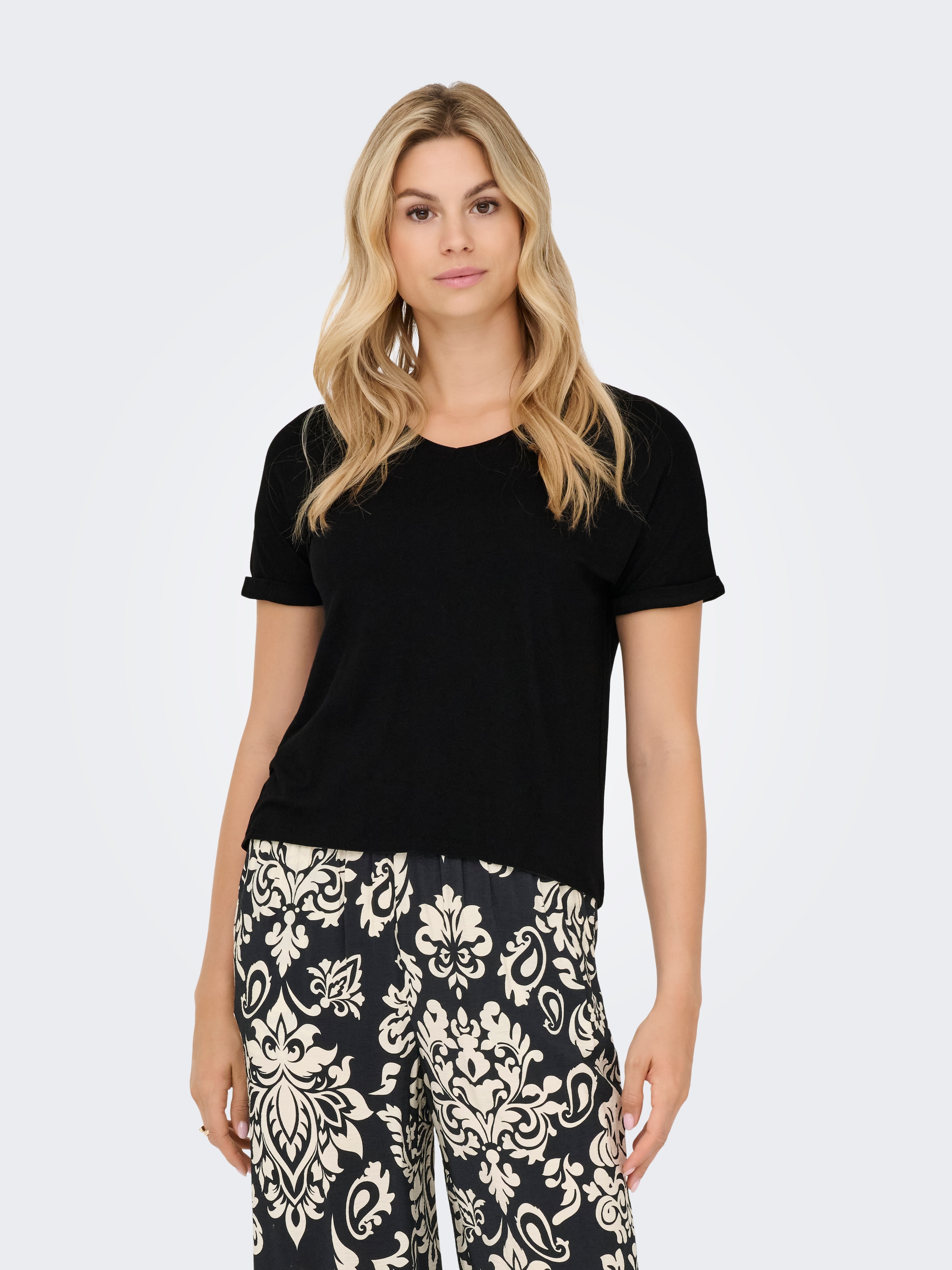 JDY T-shirt »JDYSISSY S/S V-NECK TOP JRS DIA«