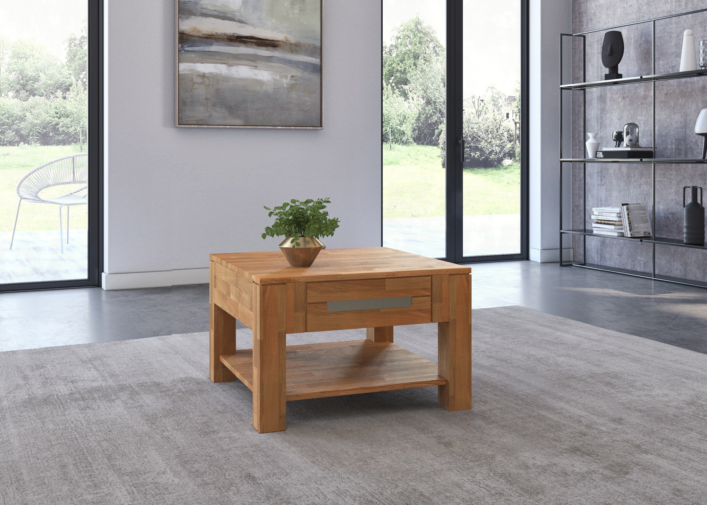 Image of Woltra Couchtisch »Kolding«, Massivholz mit Schublade bei Ackermann Versand Schweiz