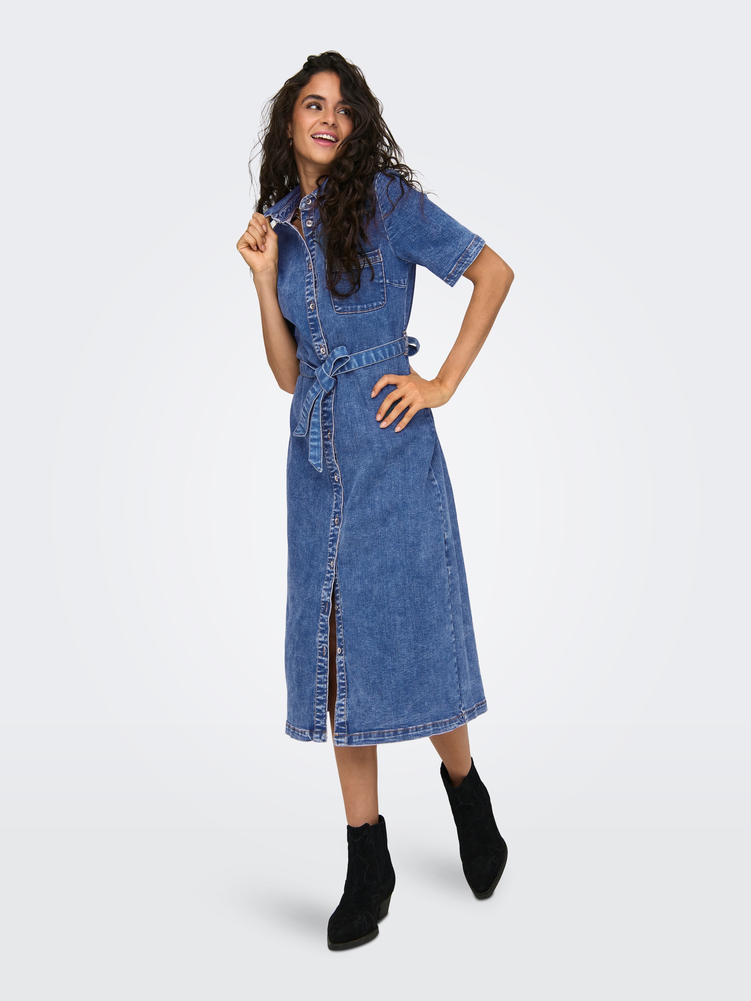 ONLY Jeanskleid »ONLLANA SS LONG DRESS DNM REA258 NOOS«