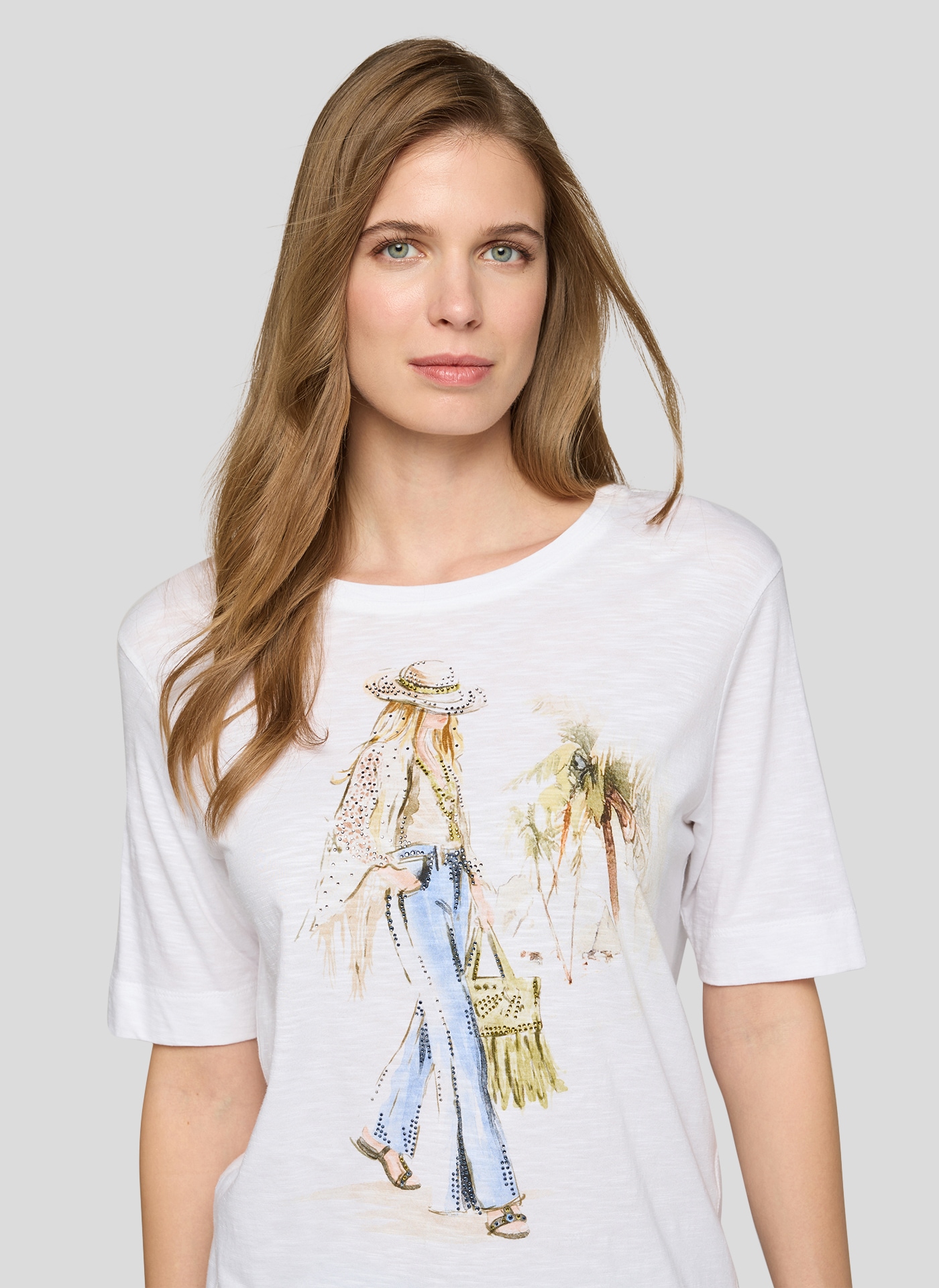 Rabe T-Shirt mit Frontprint