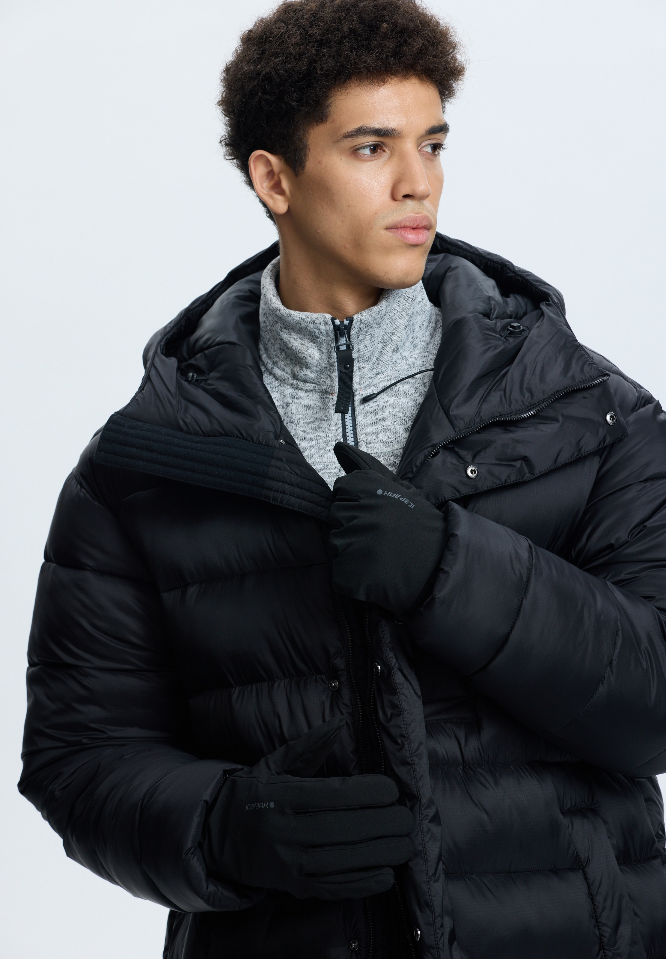 Icepeak, Unisex, »ICEPEAK HARTWELL« 2 Stk. für vielseitige sportliche Aktivitäten, elastische Rippstrickbündchen, basic schwarz, S (7/7,5), 