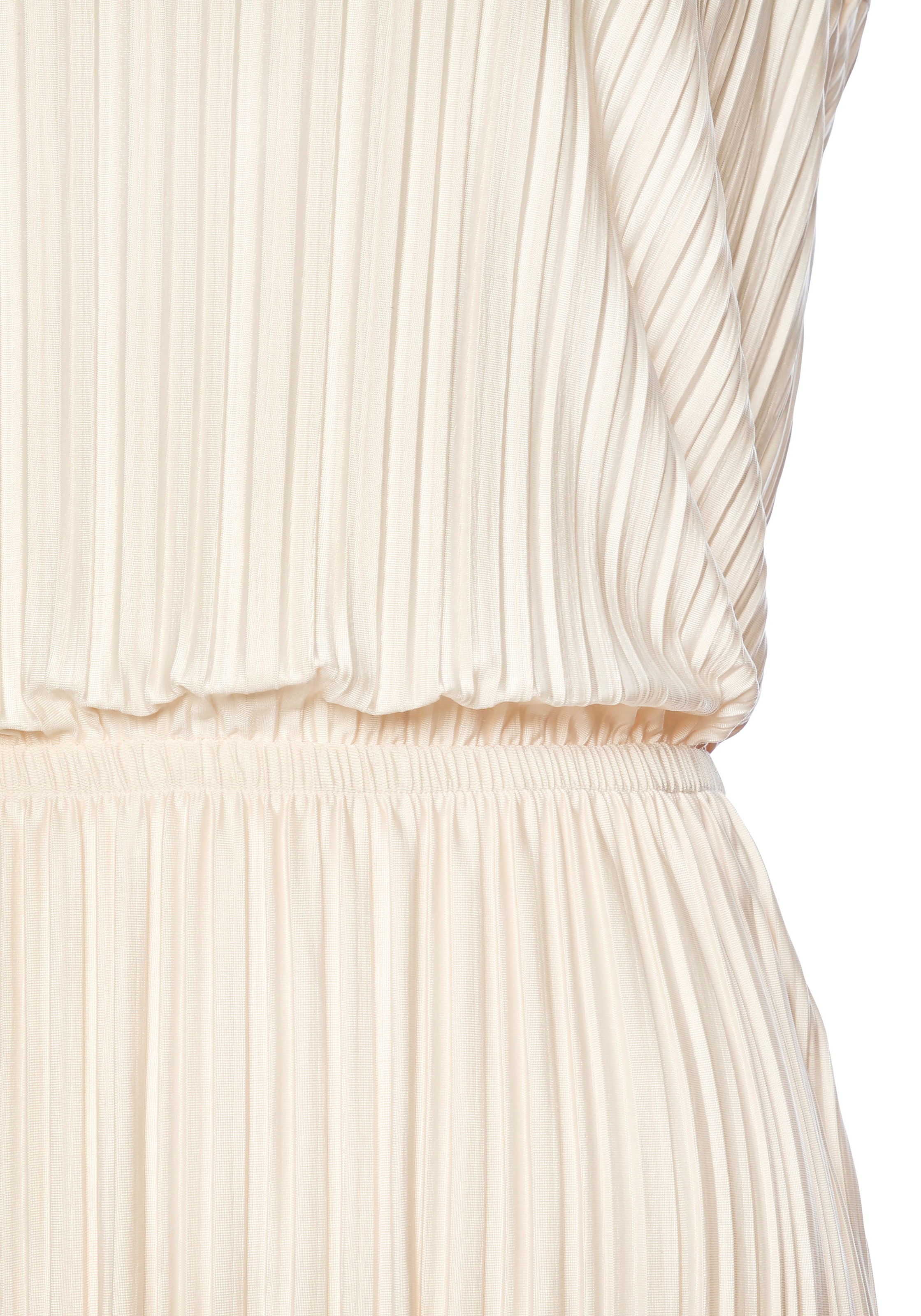 LASCANA Robe plissée »aus schimmernder Ware« Sans poches robe de fête, robe d'été festive, robe cocktail
