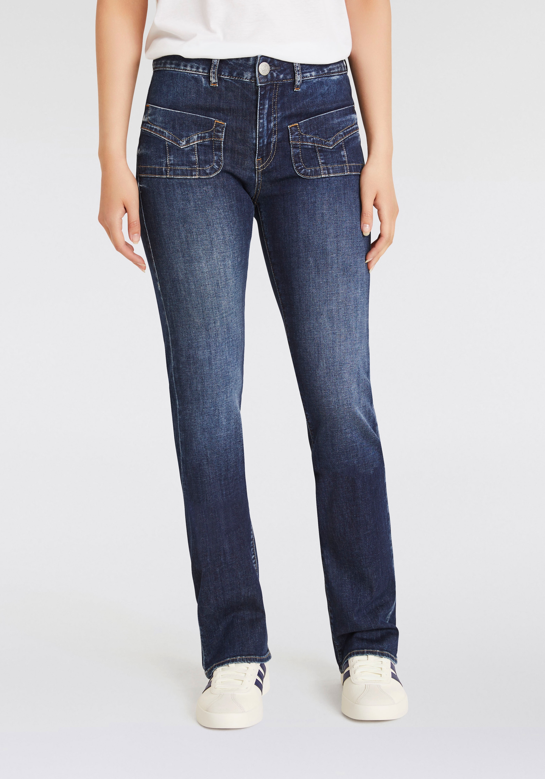 Herrlicher Bootcut-Jeans »Lucky 20 Recycled Denim Light«