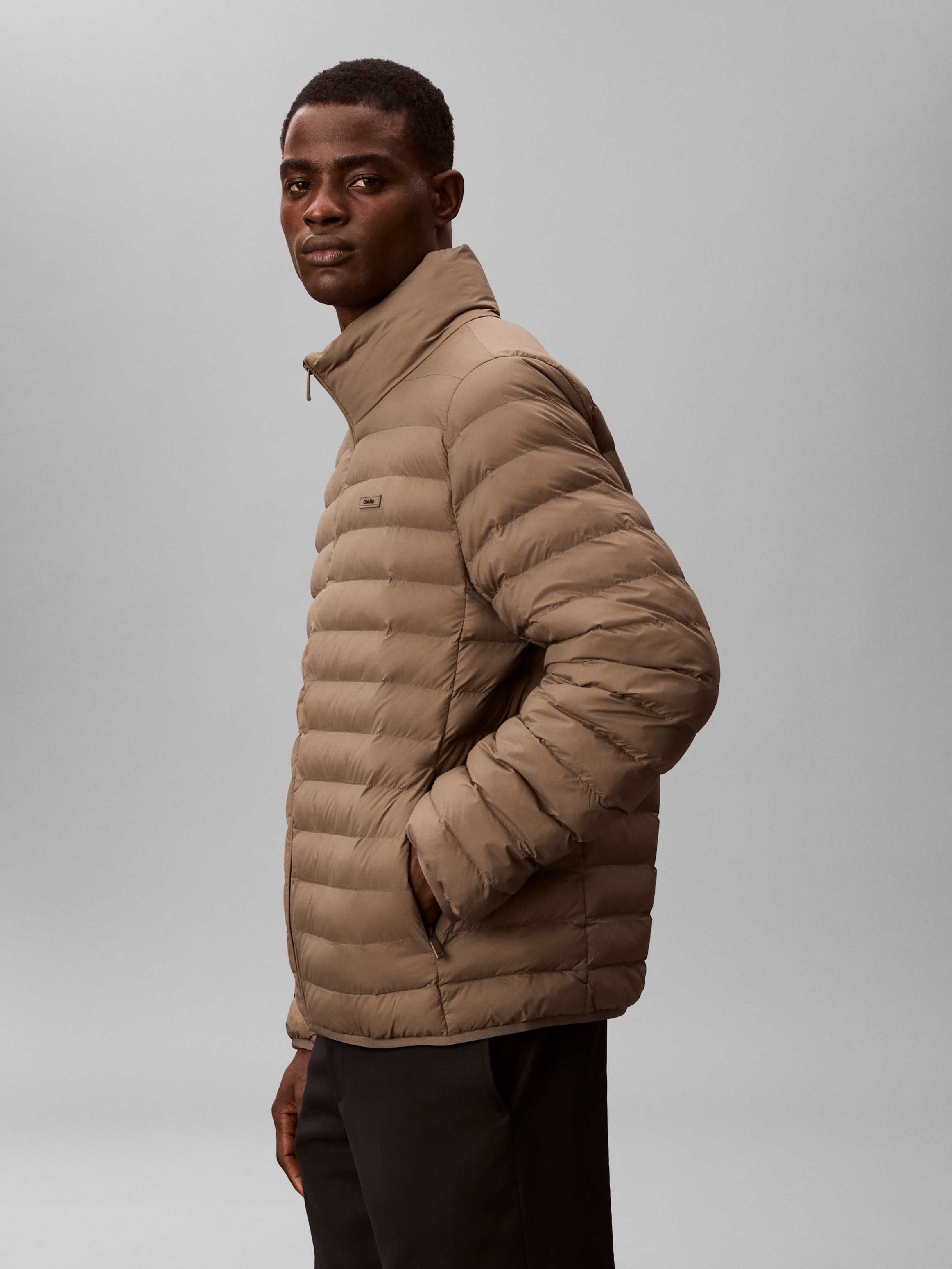 Calvin Klein Veste matelassée »LS LT WT NYLN CHNNLD« ohne Kapuze Mit Rundhalsausschnitt