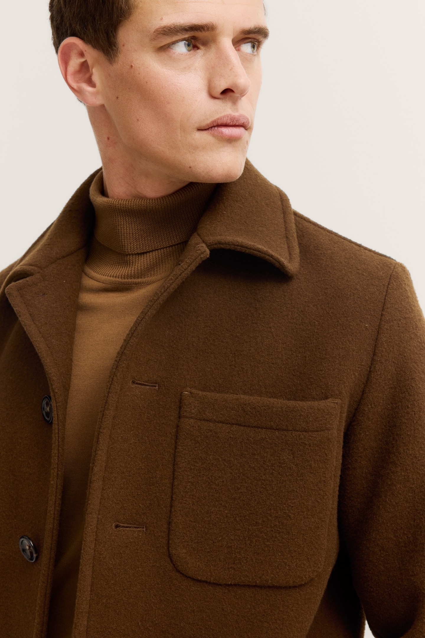 bugatti Veste chemise »Regular Fit« mit Umlegekragen & Knopfleiste