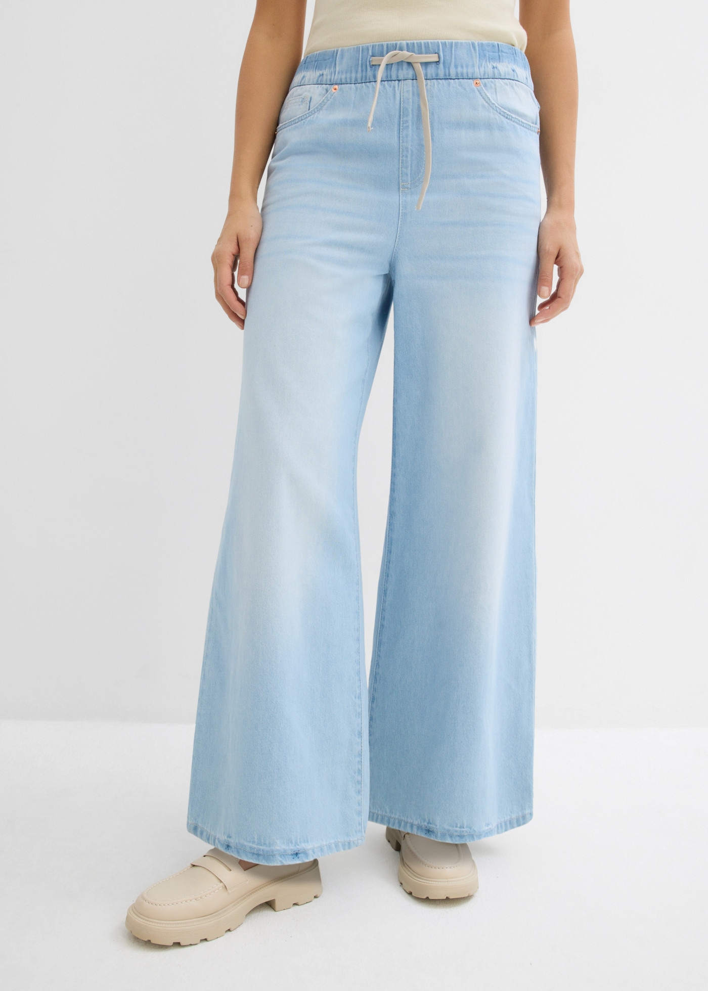 Image of bonprix Weite Jeans mit Bequembund, lockere Passform im Loose Fit