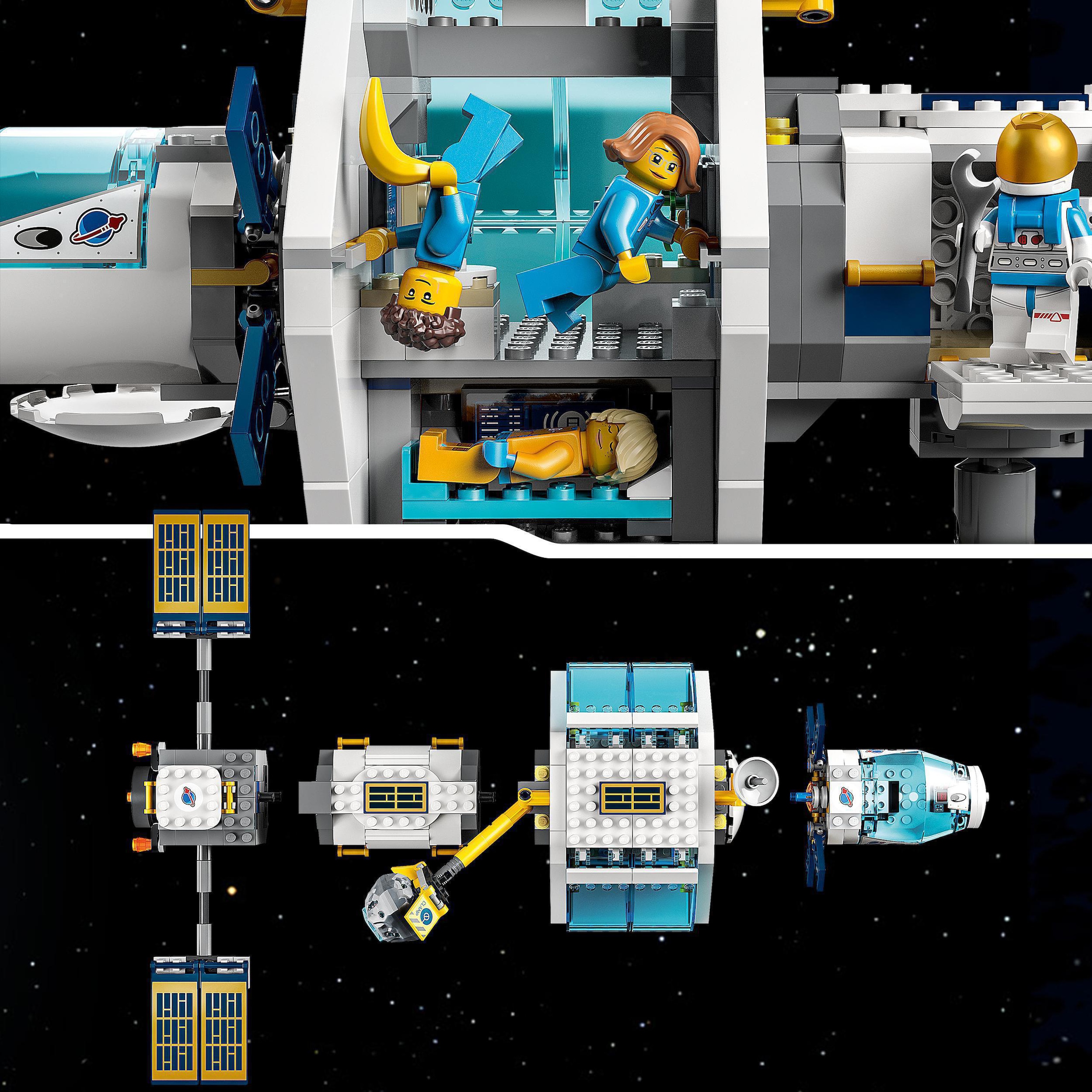 LEGO® Konstruktionsspielsteine »Mond-Raumstation (60349), LEGO® City«, (500 St.), Made in Europe