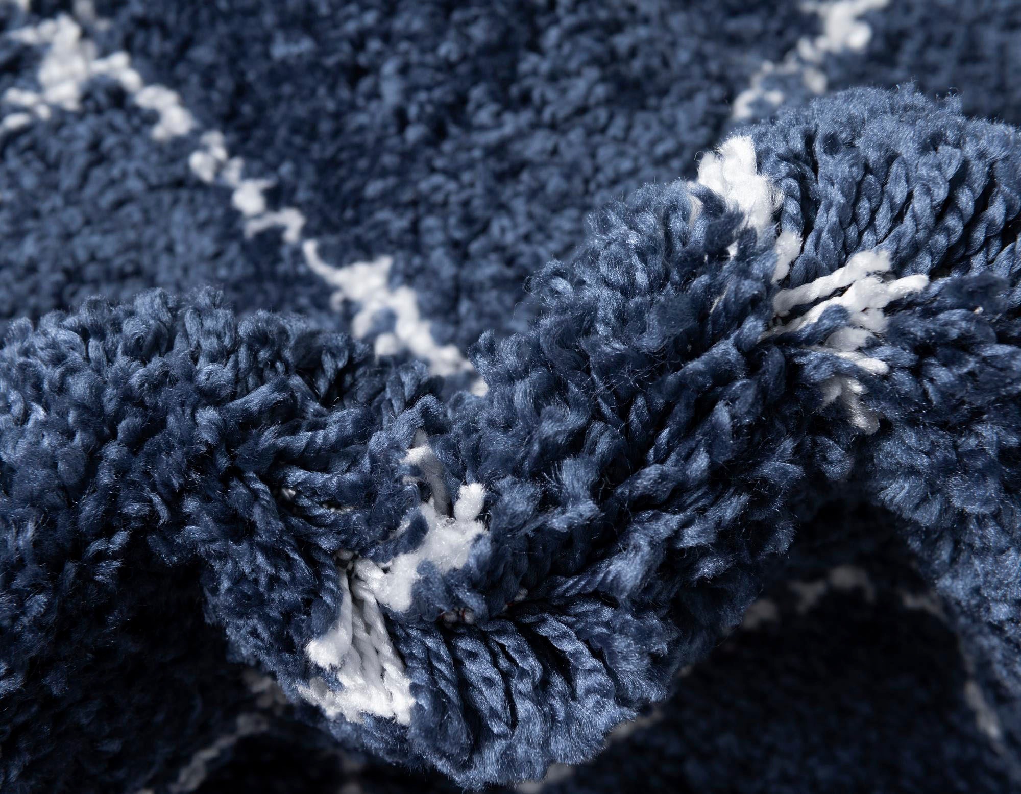 Myflair Möbel & Accessoires Hochflor-Läufer »Temara Shag, LAGERRÄUMUNG!« rechteckig 51 mm Höhe Teppich-Läufer, gewebt, Rauten Design, weich & kuschelig