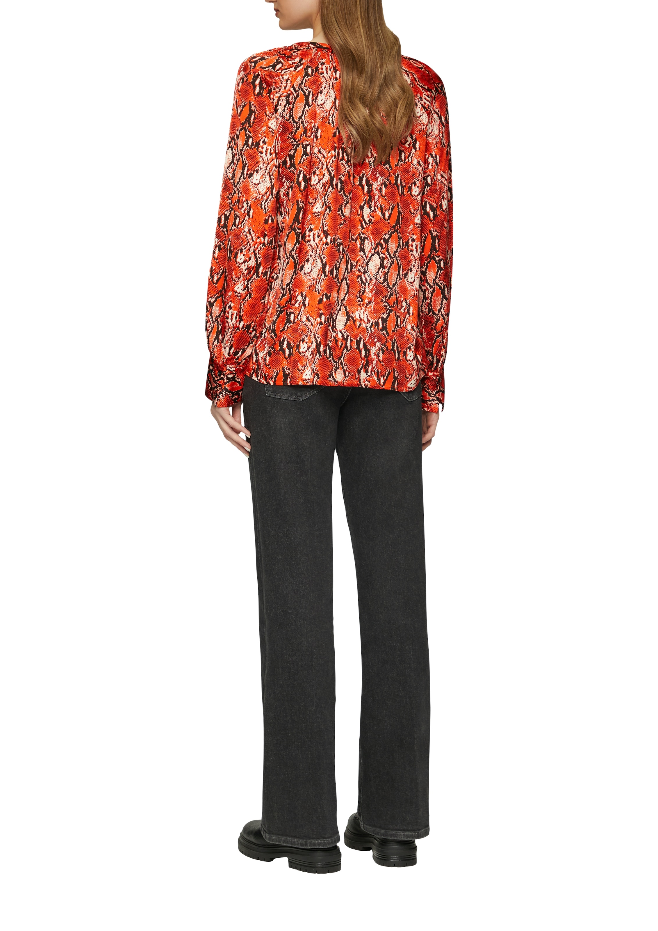 s.Oliver Blouse à manches longues avec imprimé intégral