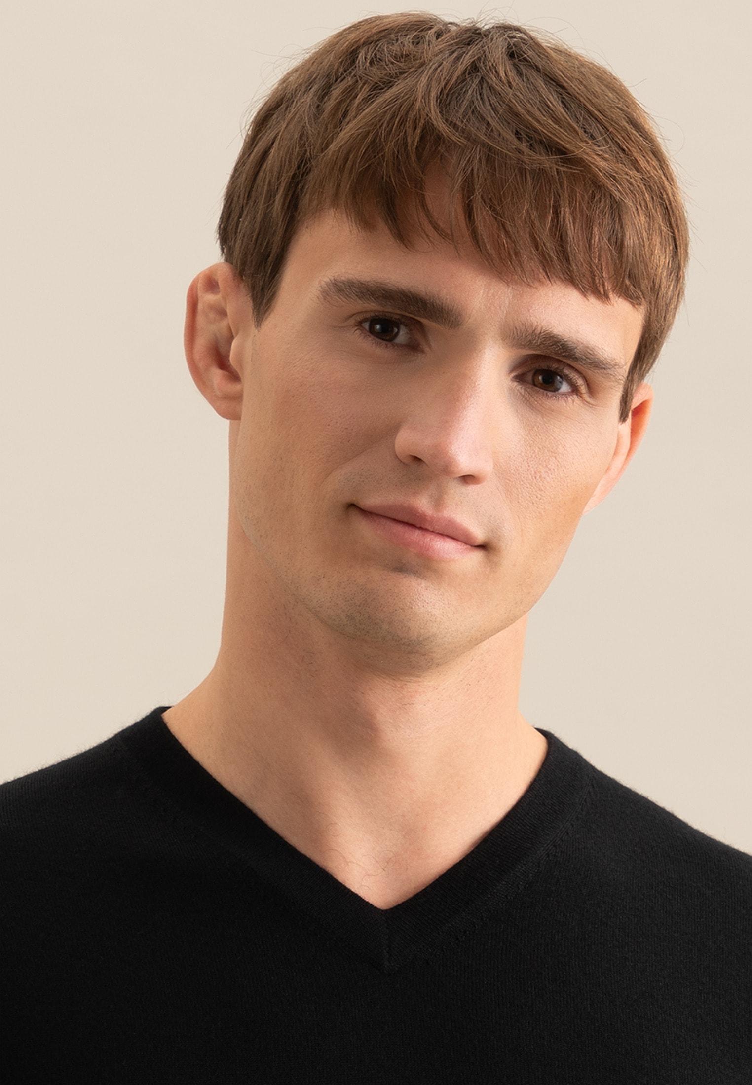 seidensticker Pull en tricot »Schwarze Rose« 1/1 V-Neck Uni