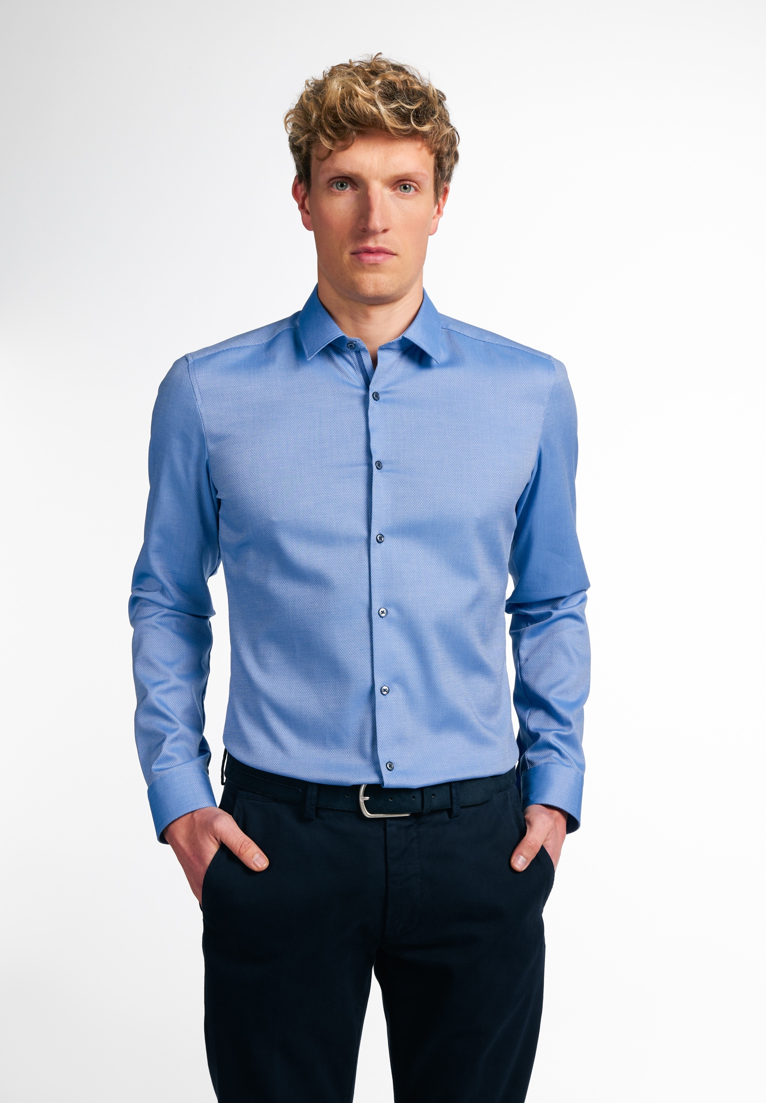 Image of Eterna Langarmhemd "SUPER SLIM"