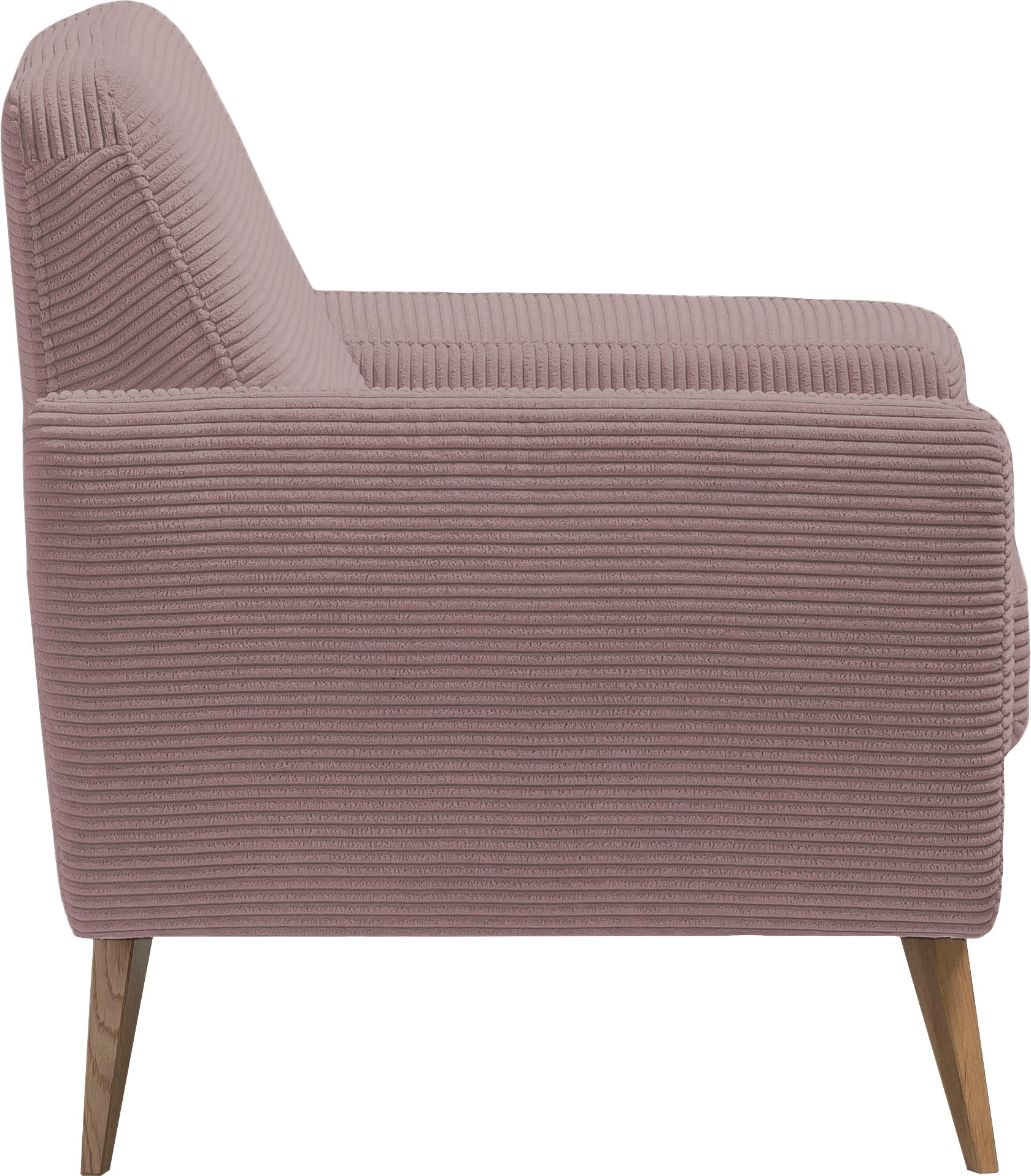 exxpo - sofa fashion Sessel »Samso, Loungesessel« elegant und bequem, aktueller Cord Bezug
